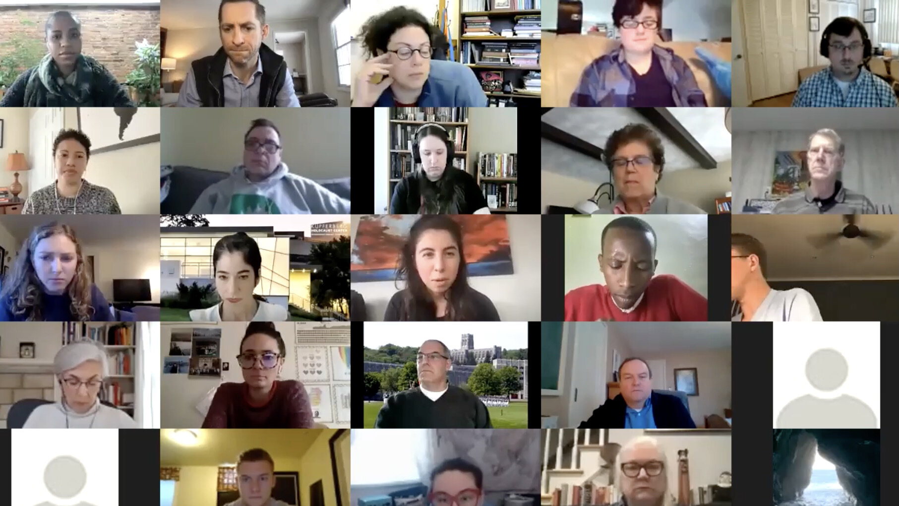 Attendees in a breakout room