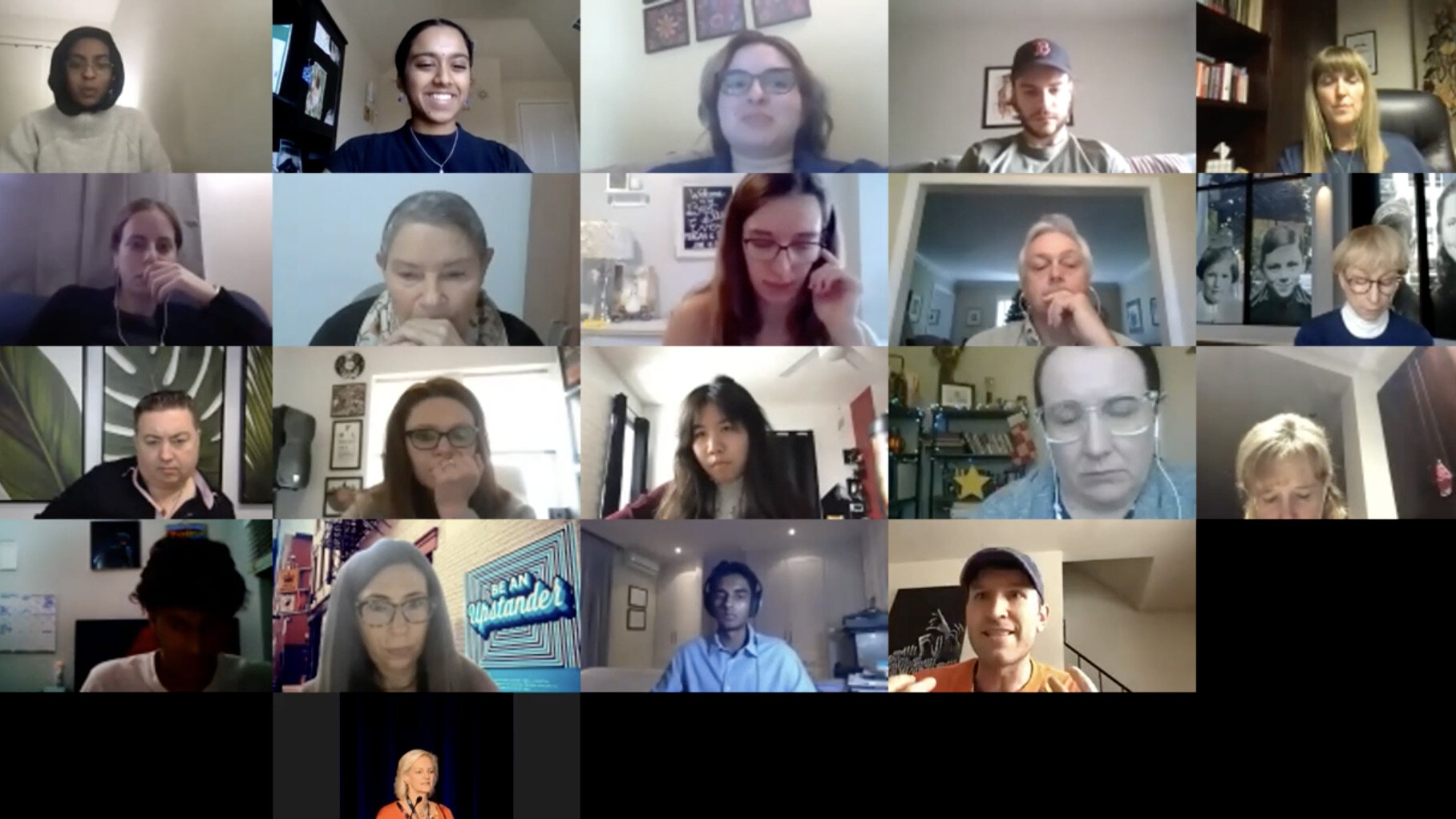 Attendees in a breakout room