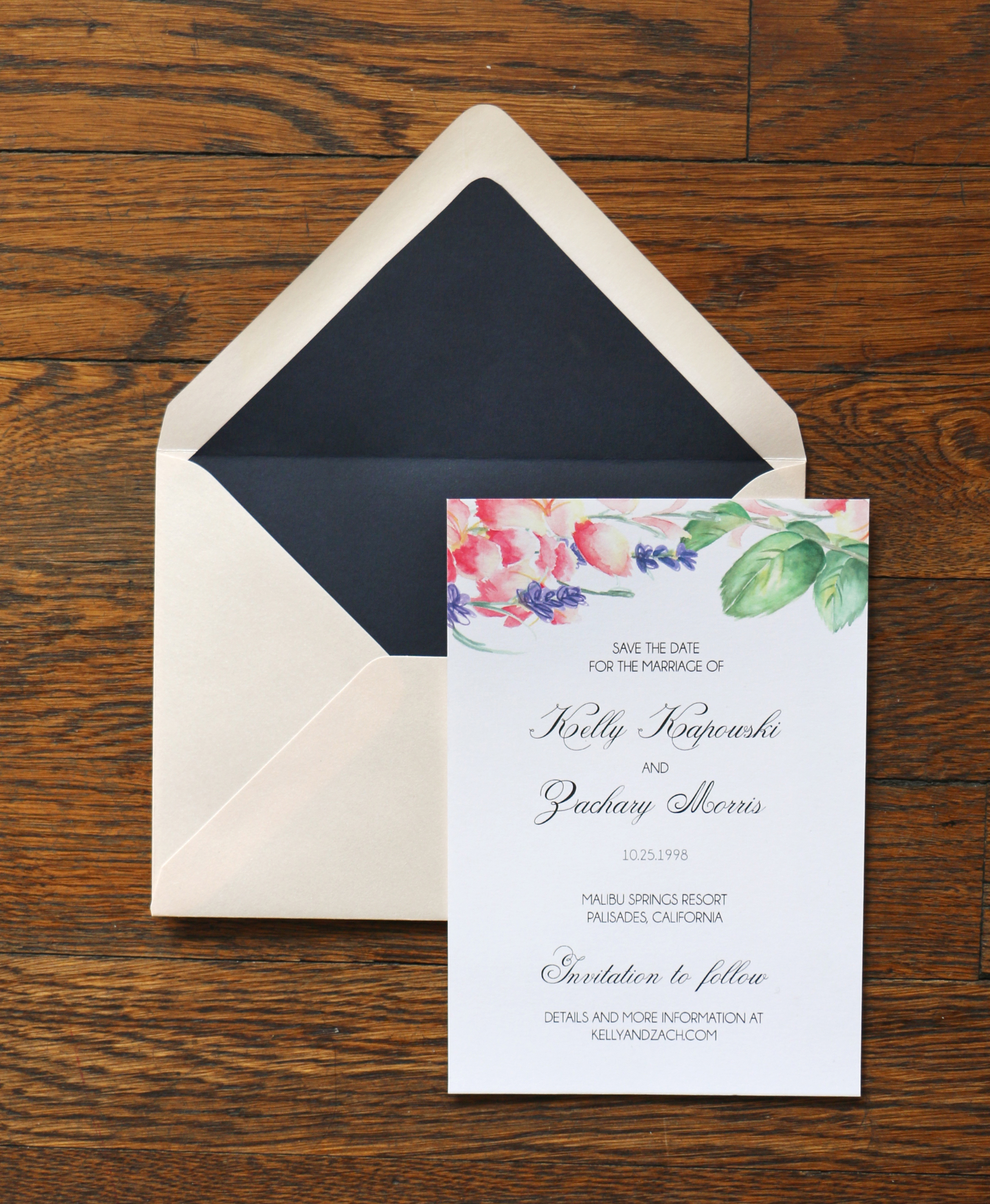 Watercolor Save the Date
