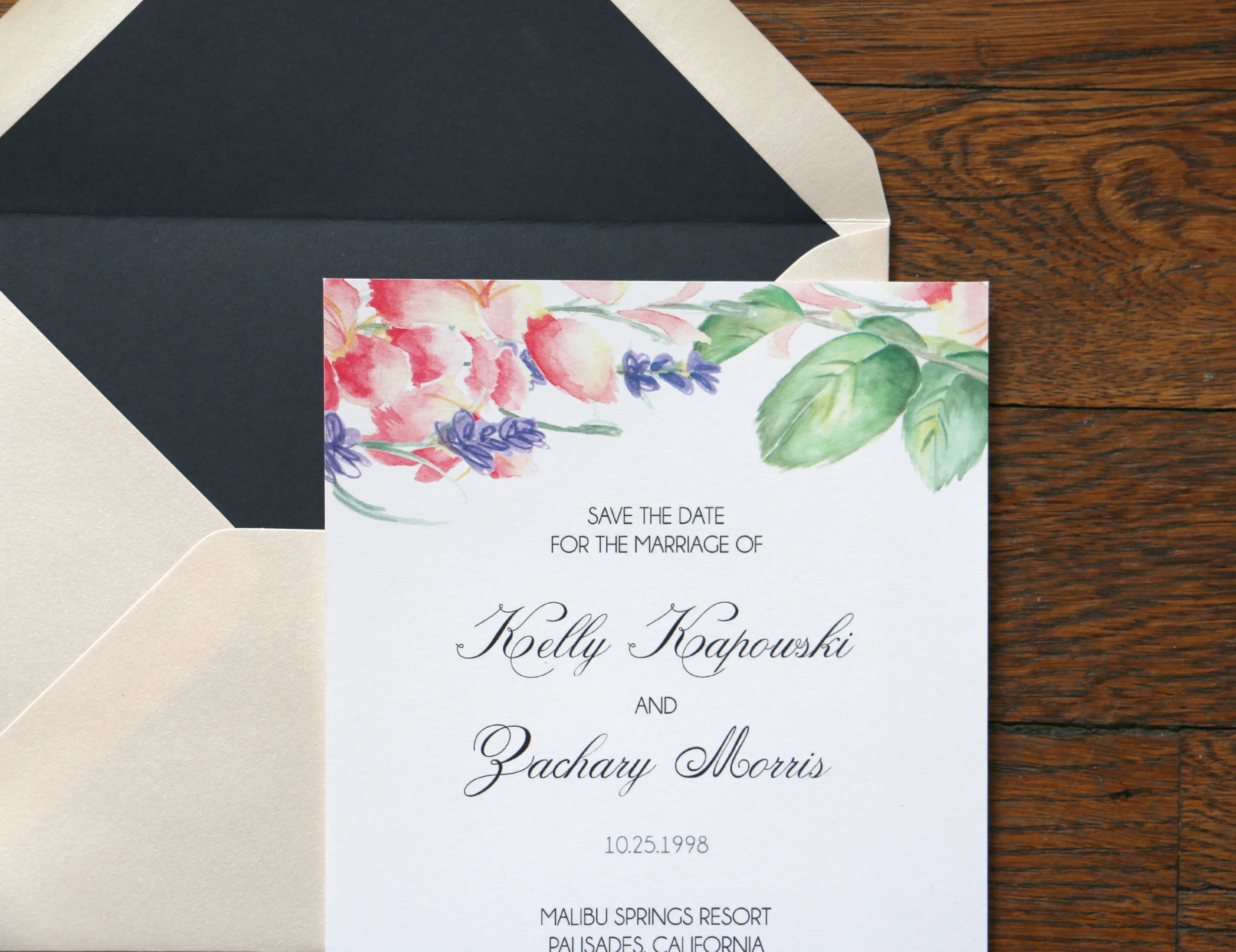 Custom Wedding Save the Date Deposit