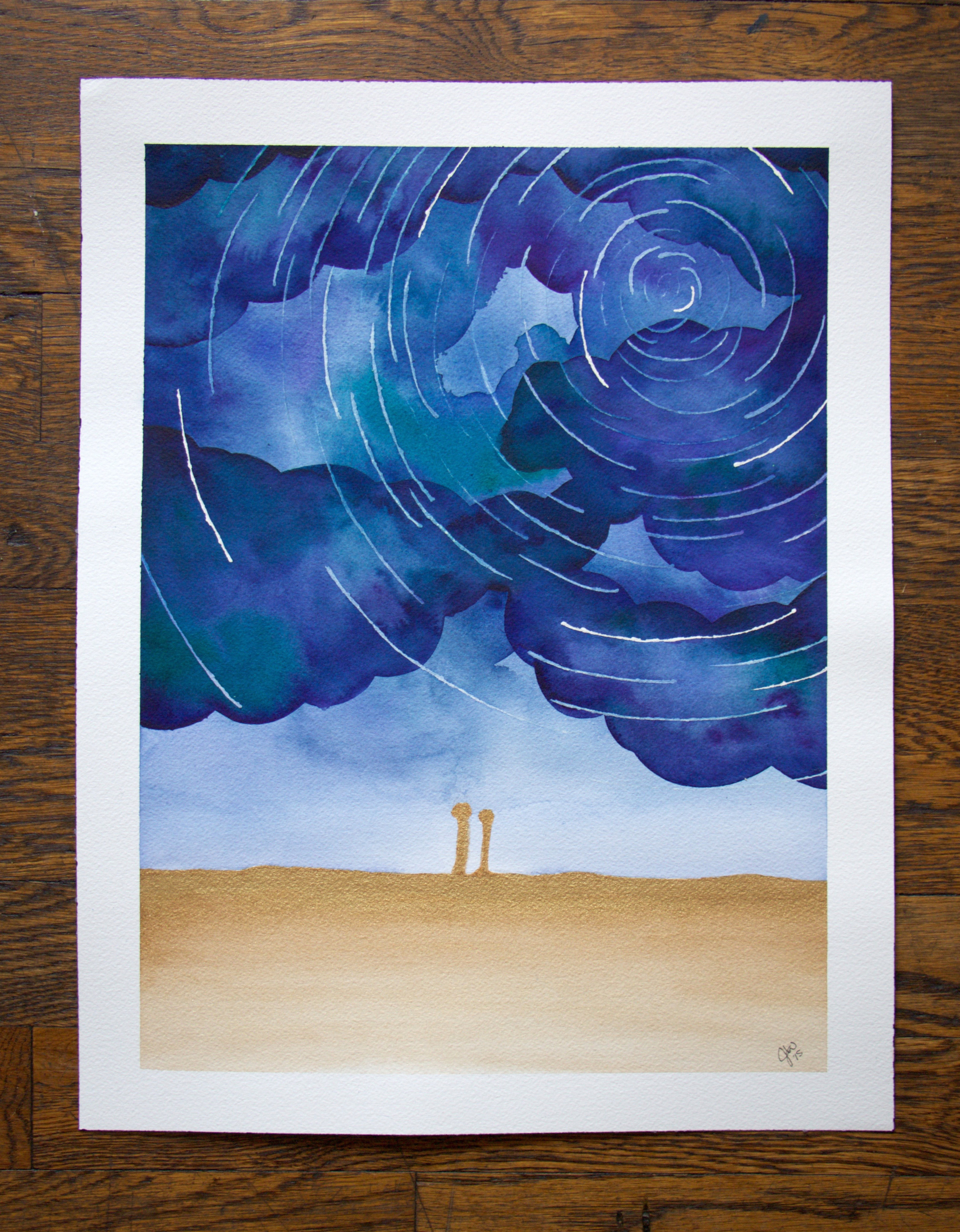 Paper by JLee: Night Sky Watercolor