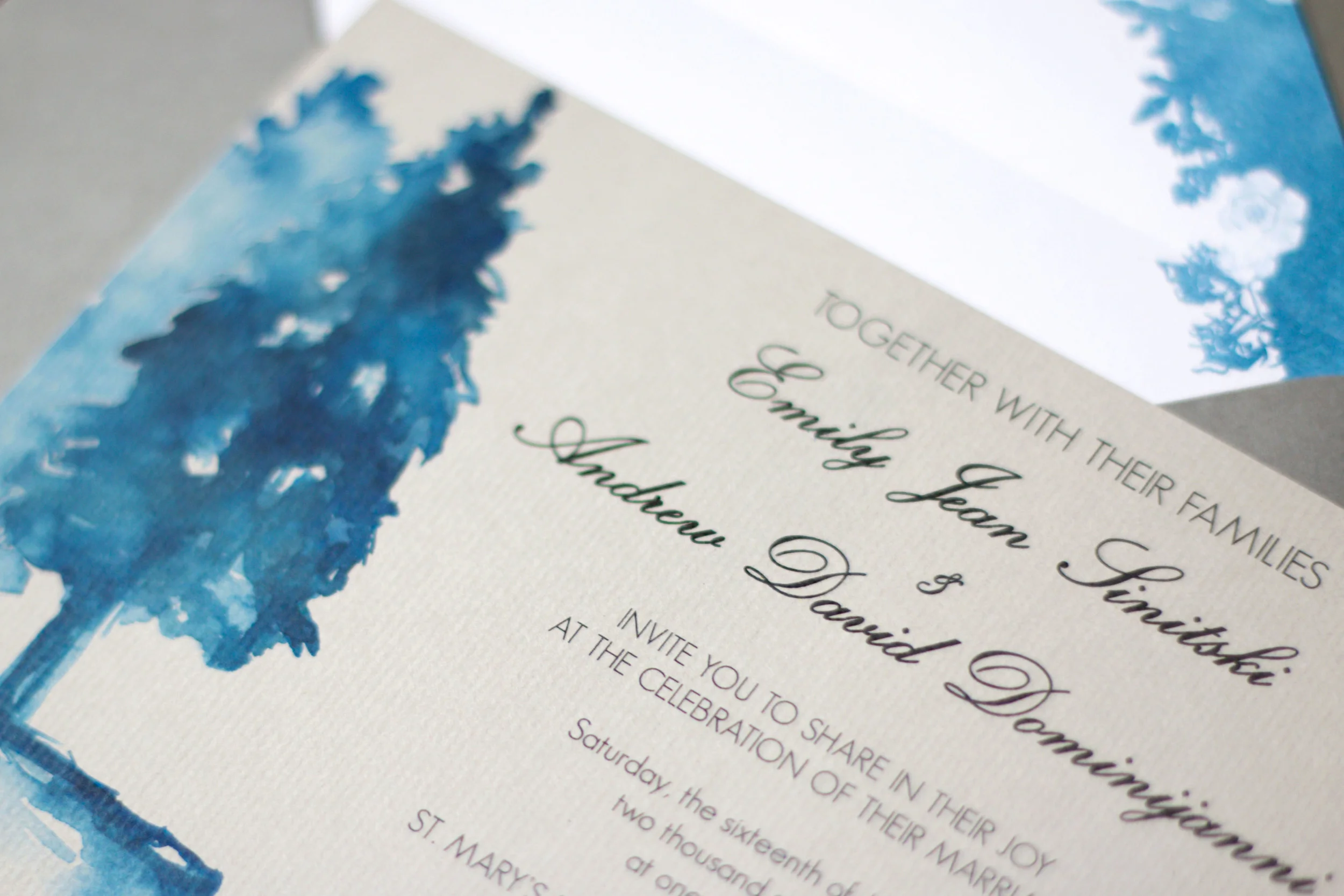 Paper by JLee: Winter Wedding Invitations