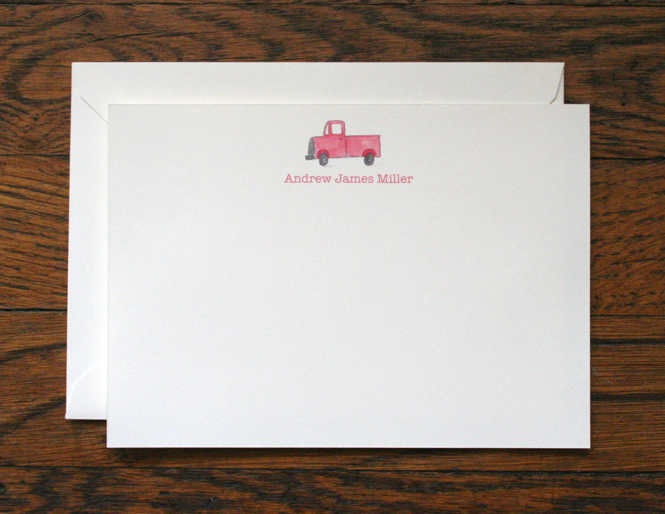 Customized Truck Stationery