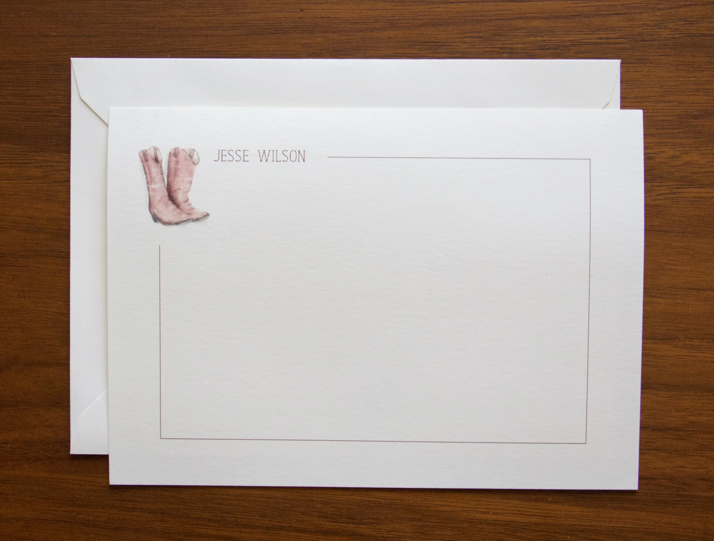 Customized Boots Stationery
