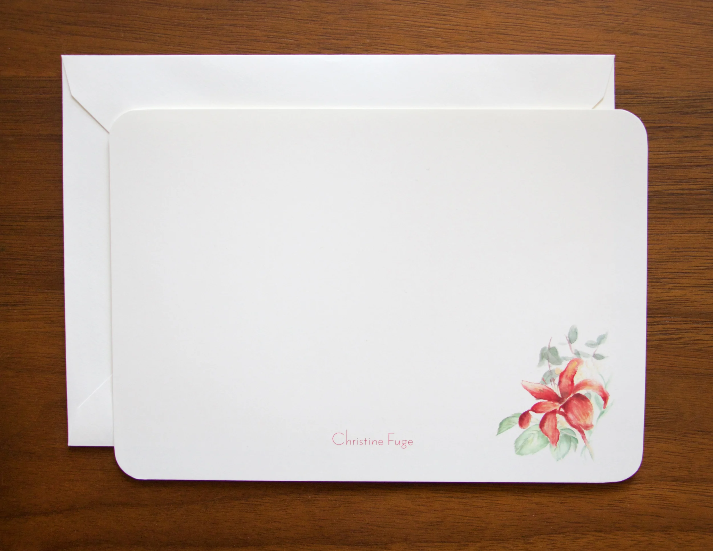 Customized Daylily Stationery