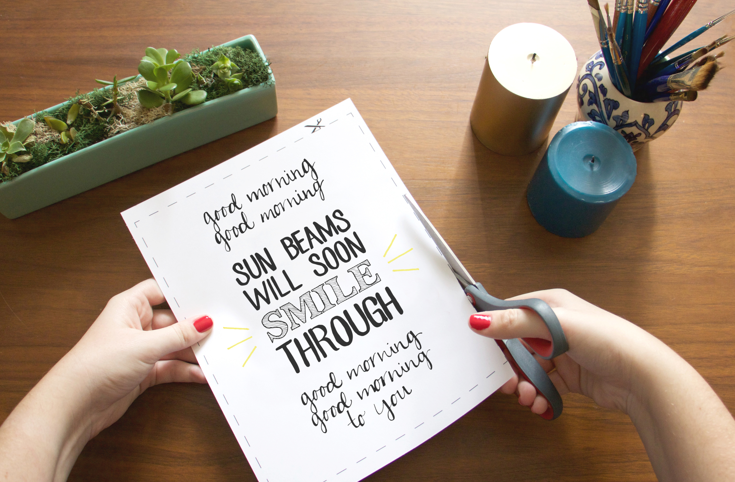 Good Morning Printable