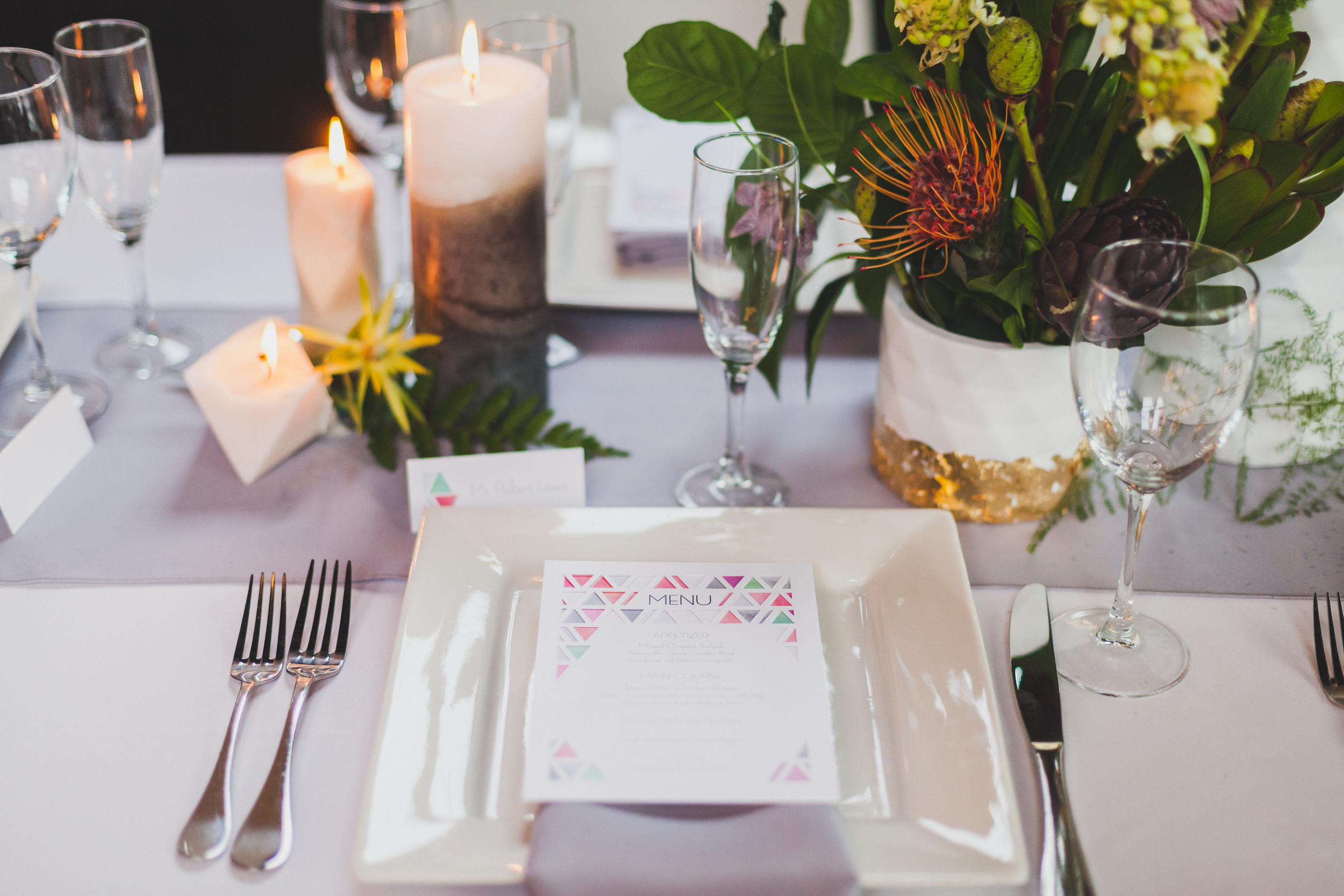 Paper by JLee: Modern Geometric Wedding Style Shoot