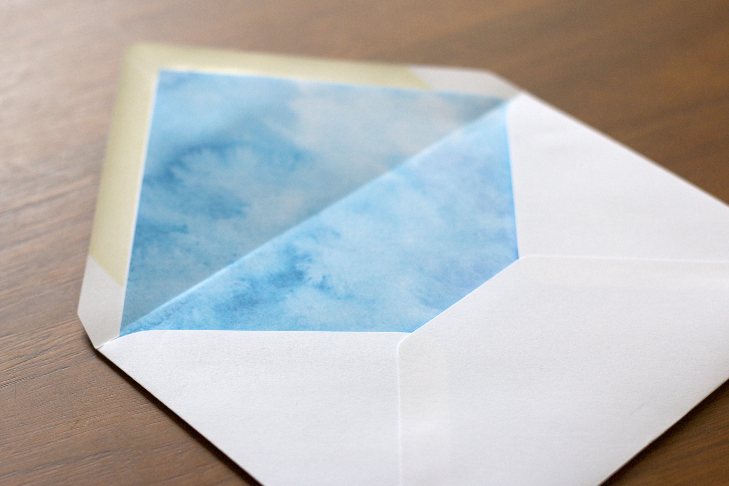 Watercolor Envelope Liner Printable