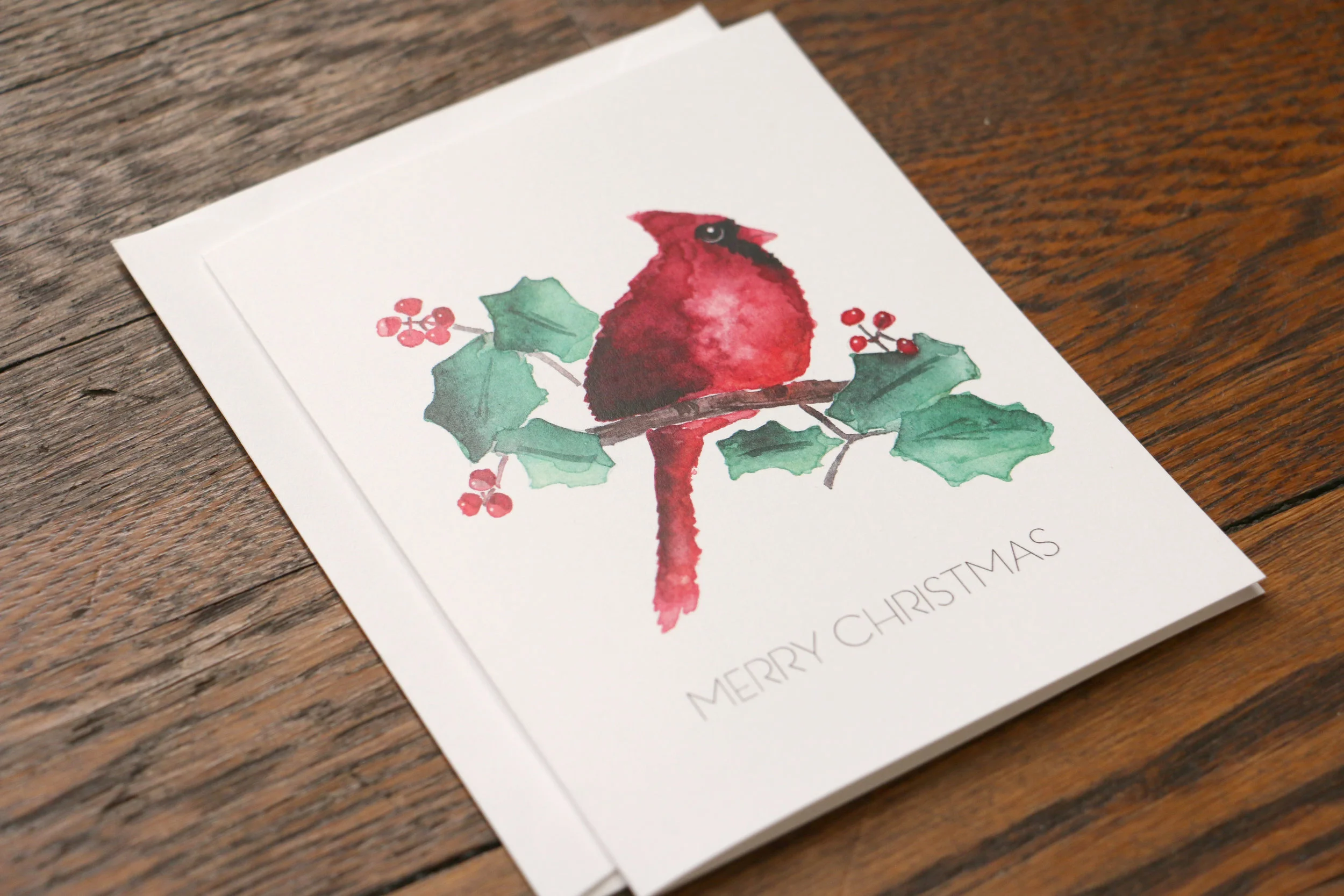 Holiday Cardinal Stationery