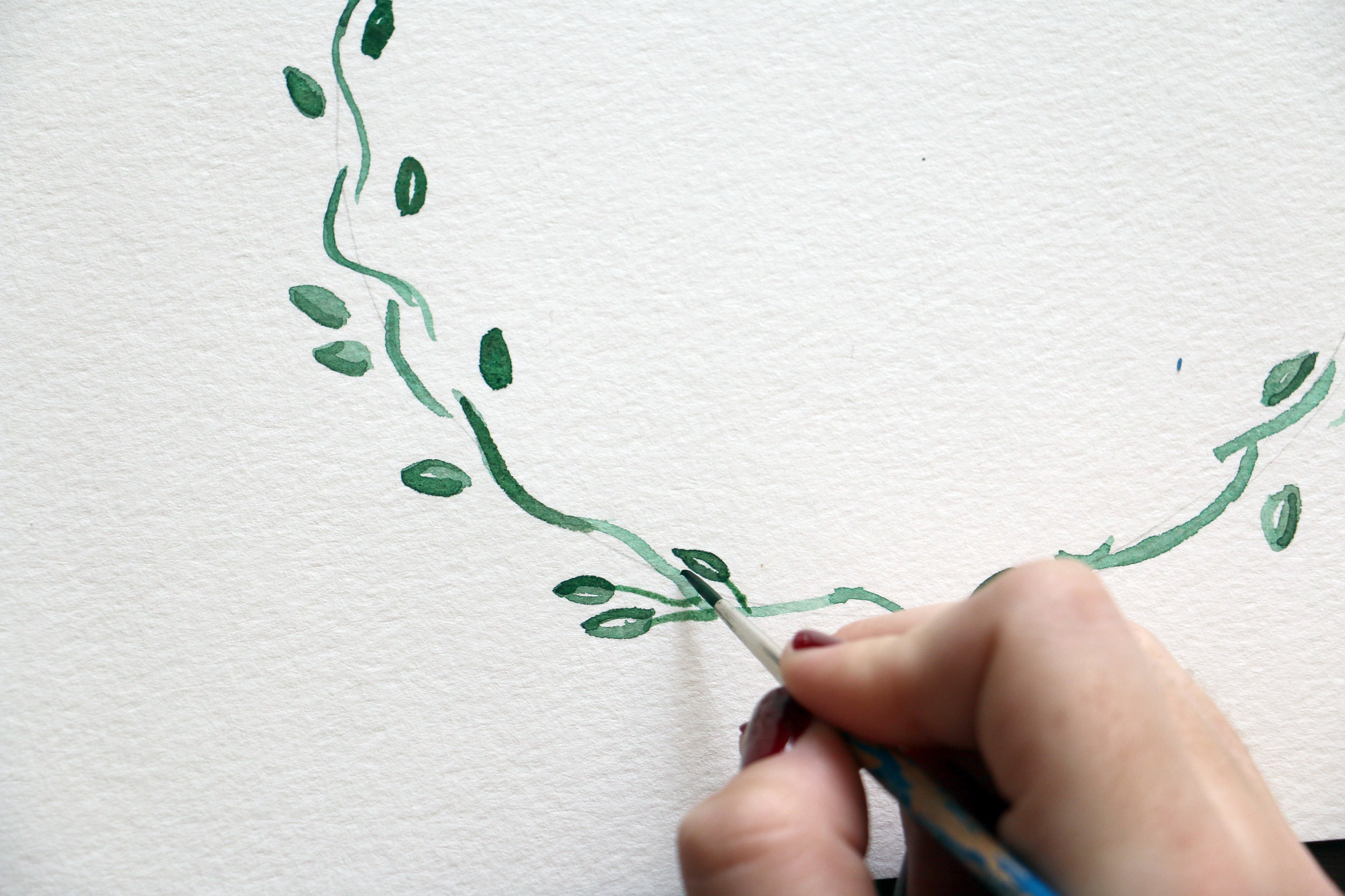 Paper by JLee: Holiday Wreath Watercolor Tutorial