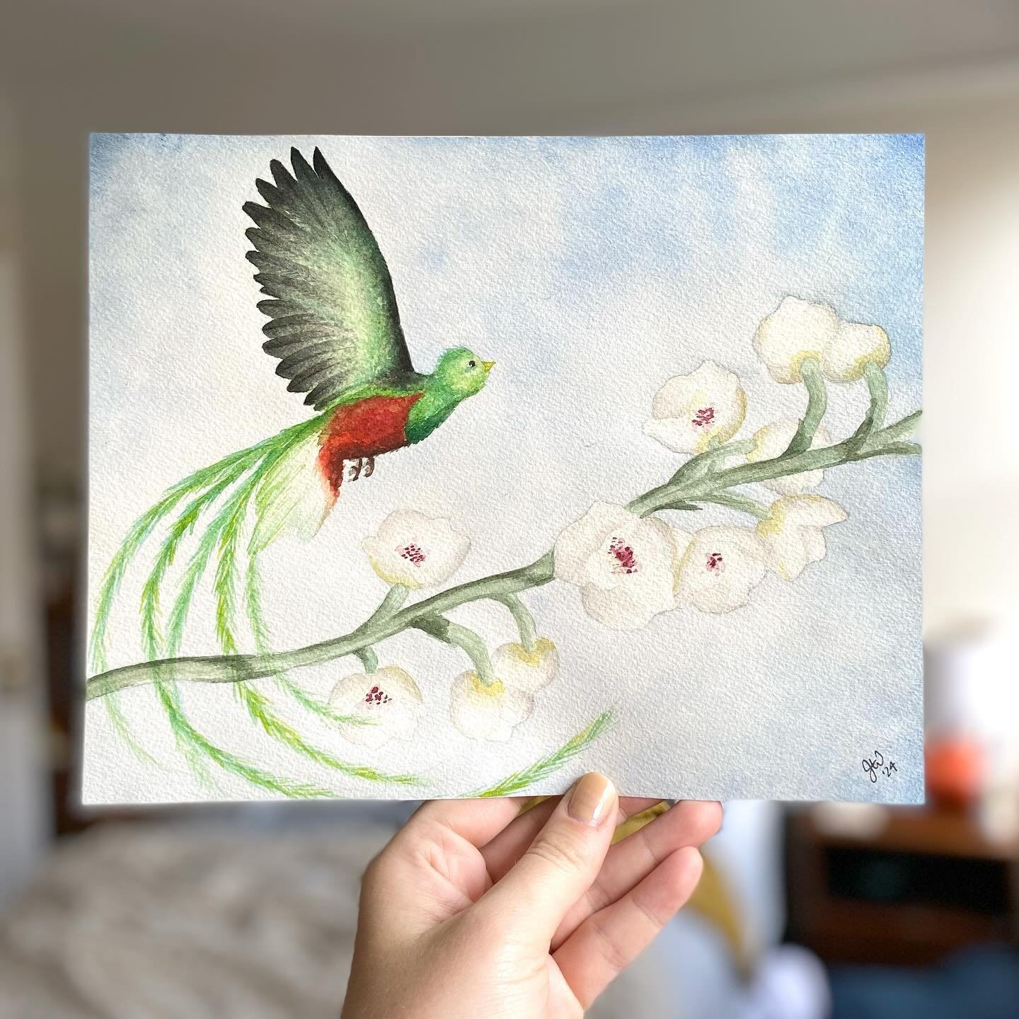 New watercolor alert! We loved working on this recently for a very special coffee bar. ☺️🌿