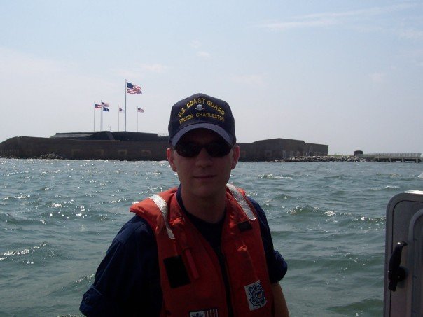   Ryan Kilgo, then a cadet at The Citadel and a Reserve MST3, underway off of Ft Sumter in Charleston, SC.  
