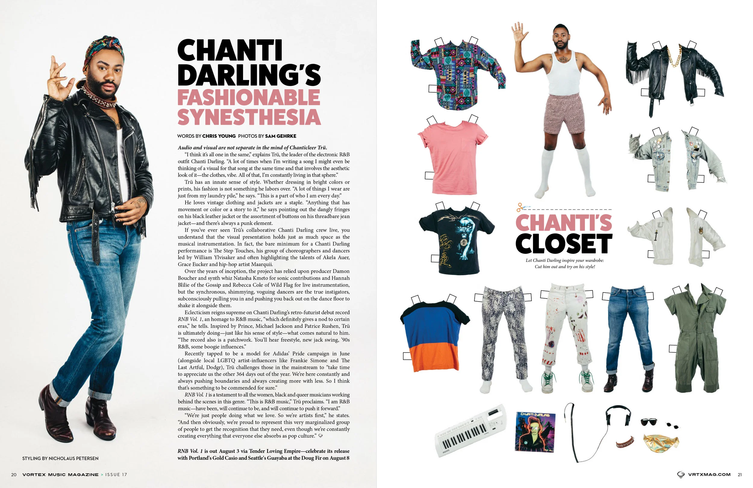 Chanti Darling for Vortex Music Magazine - Issue #17