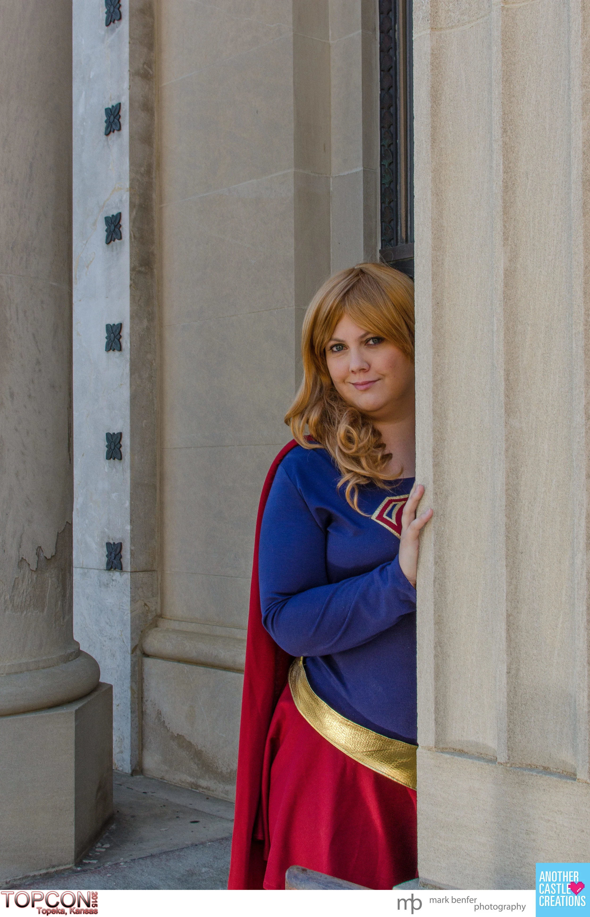 Lydia Heartwell as Supergirl at TOPCON 2015.
