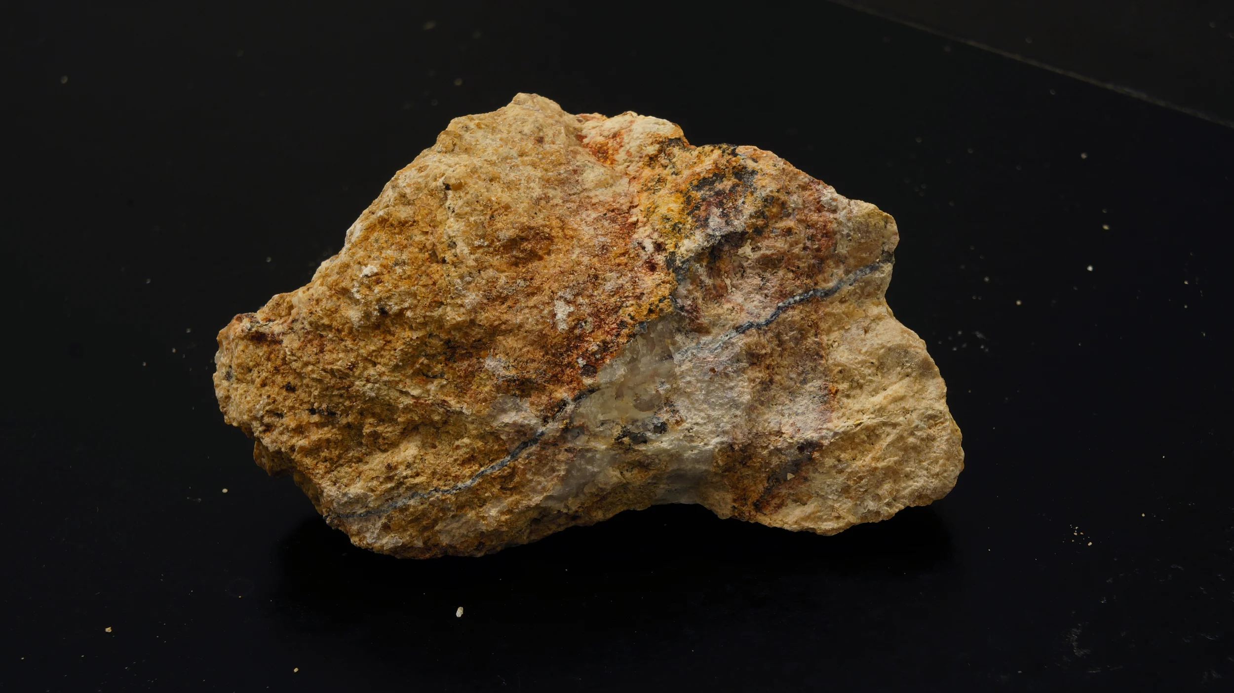   Visible   Willemite in limestone    Princess Pat,&nbsp;  San Bernardino County,&nbsp;  Adelanto, CA  