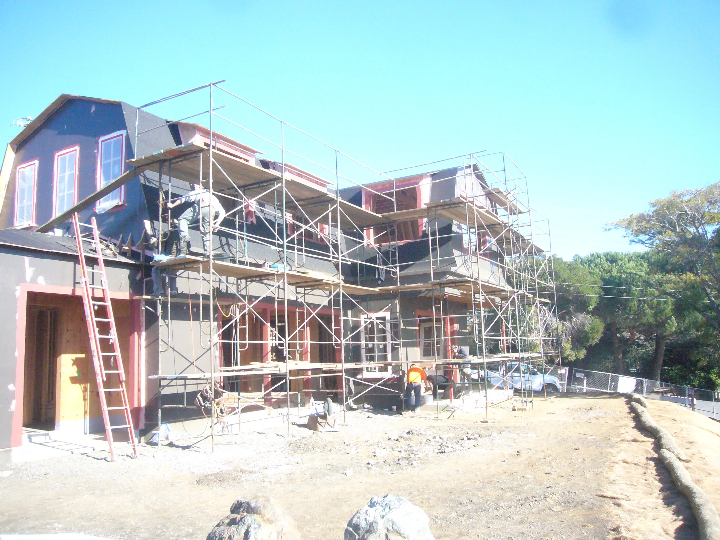custom home under construction