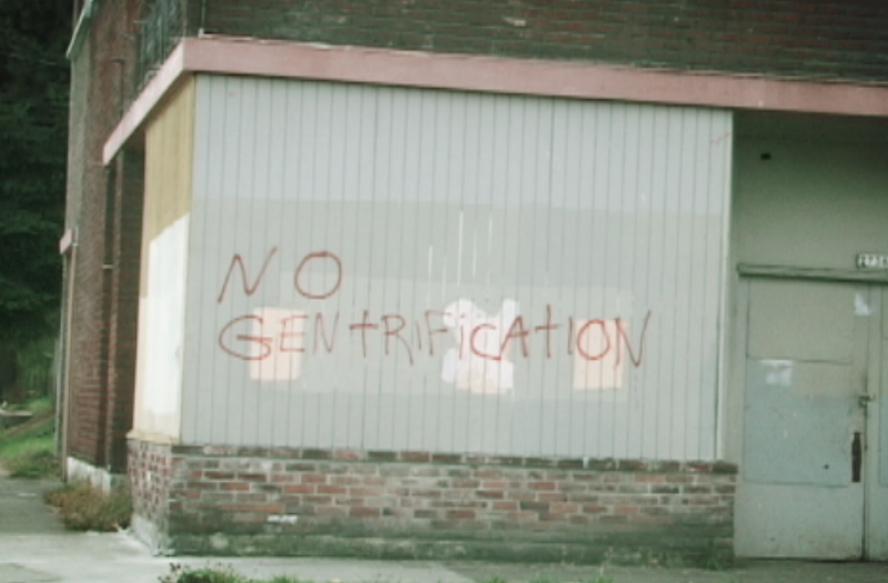 Not everyone embraced gentrification in North/Northeast Portland in the late 1990s, but many did welcome the new investment. Scenes from NorthEast Passage (2002).