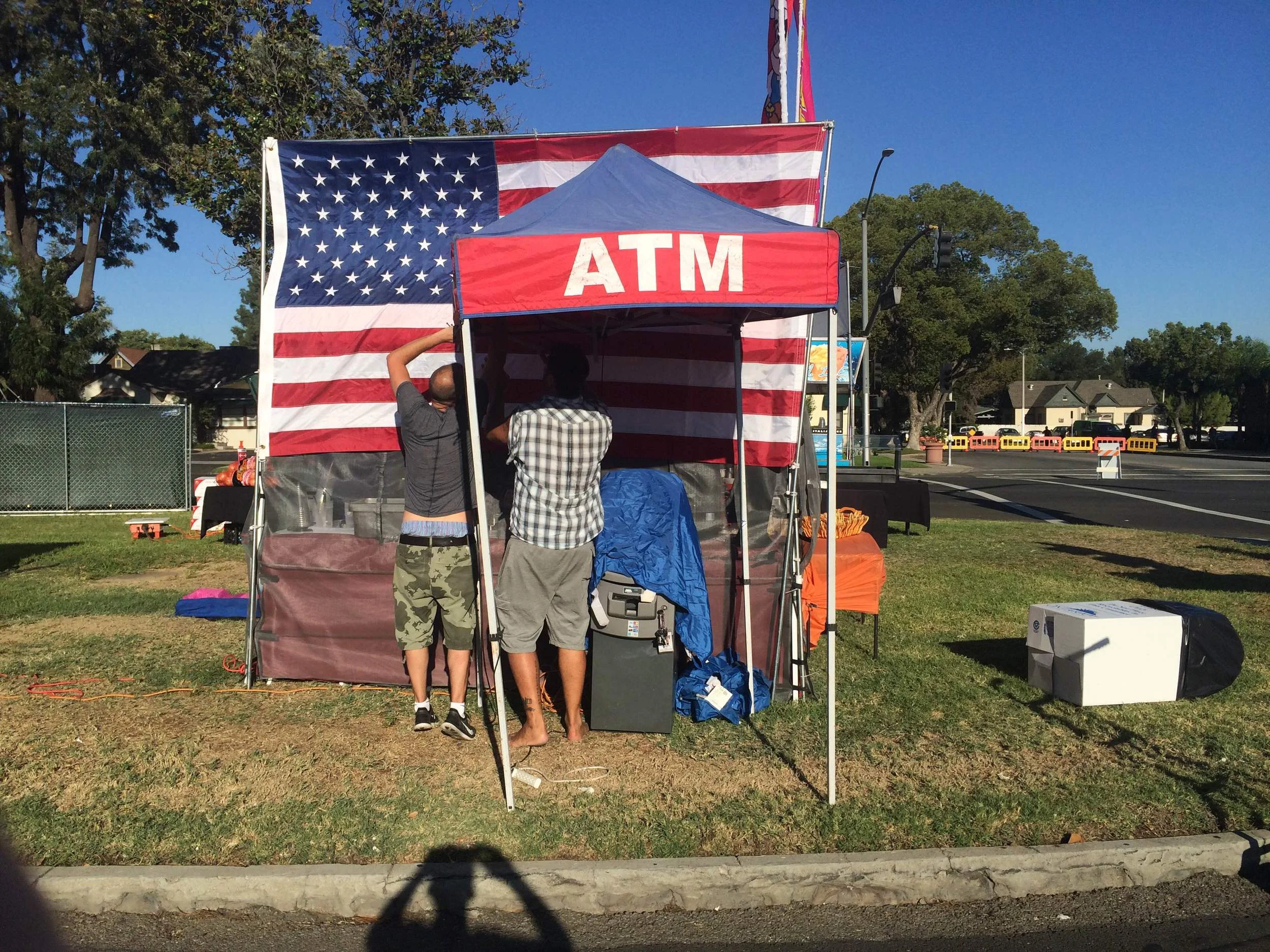 Emerald ATM's Mobile Rental crew hard at work...