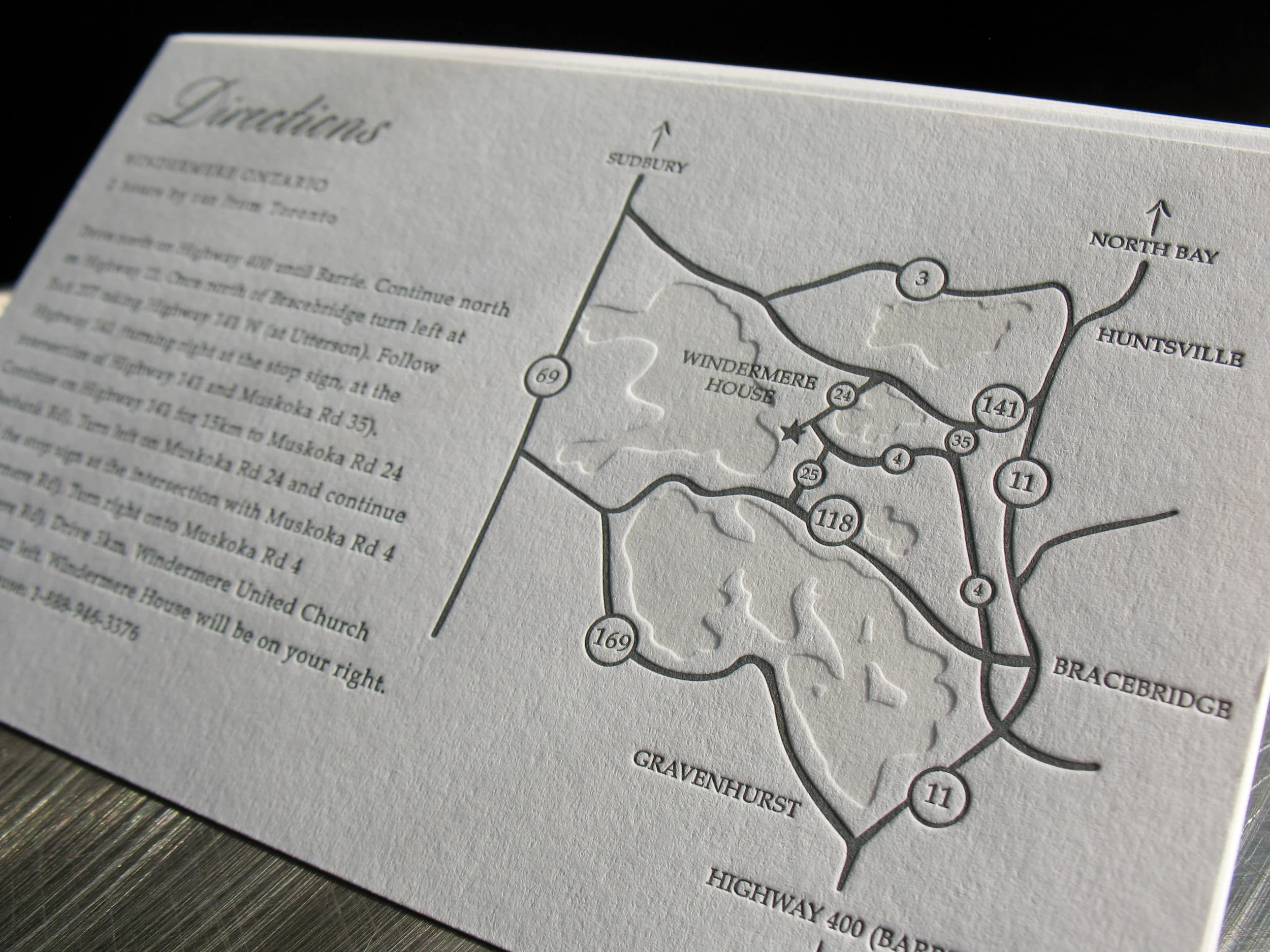 Wedding Invitation Map