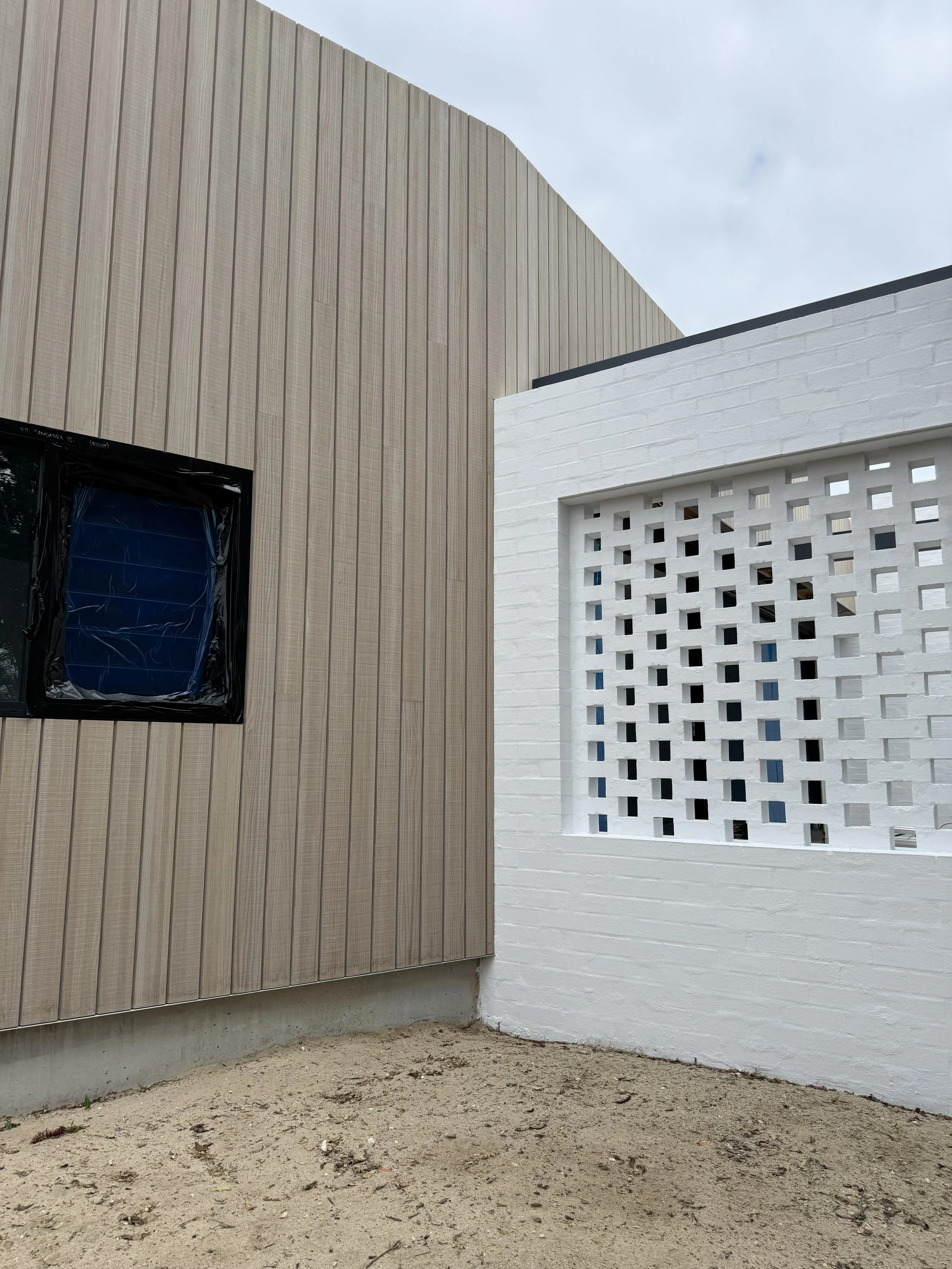 Another dividing the Wembley Downs duplex (under construction).