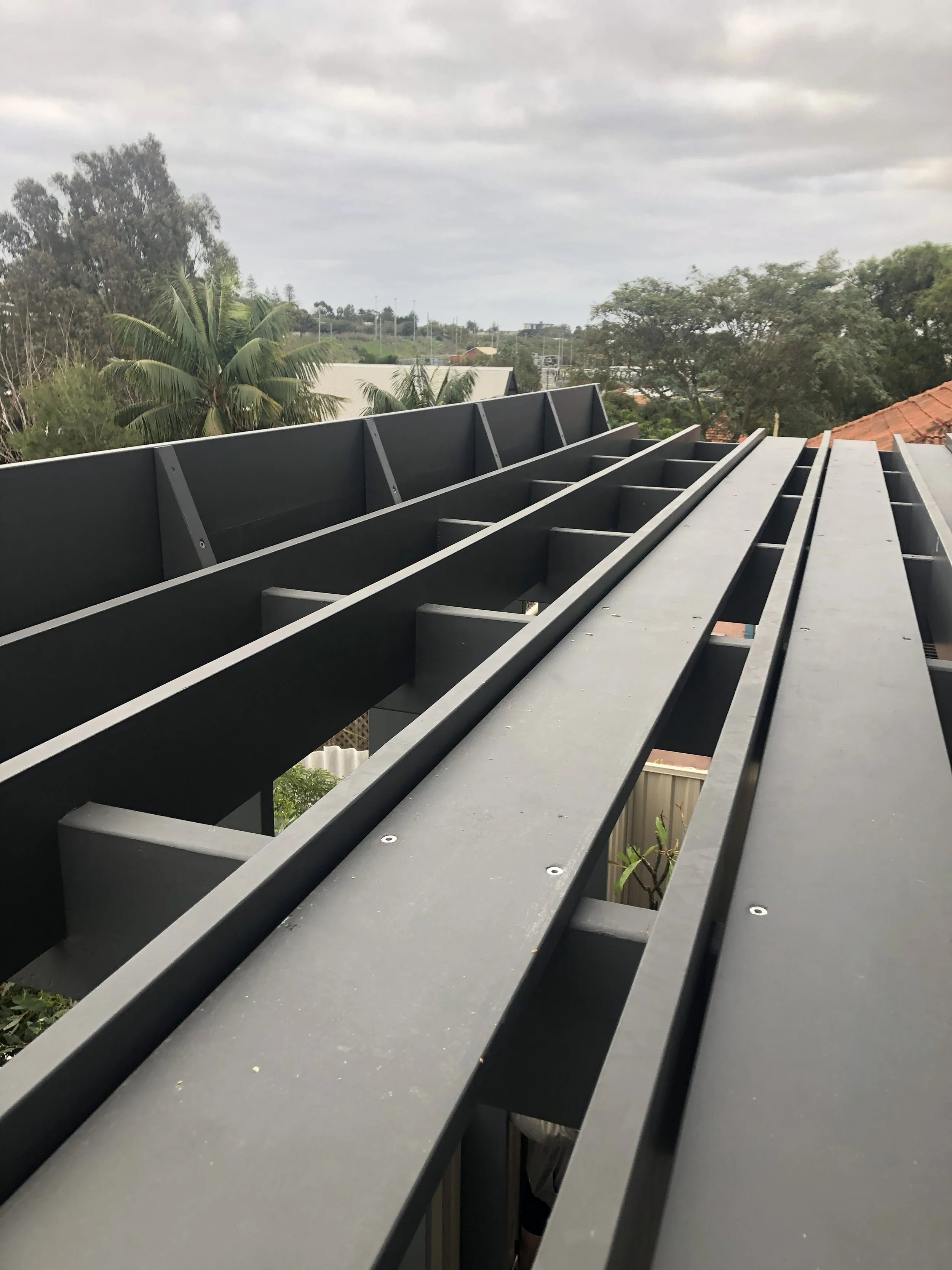 This directs views while blocking the neighbour's yard below.