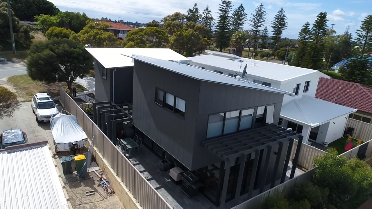 A timber screen that matches the existing pergola at Wembley Downs.