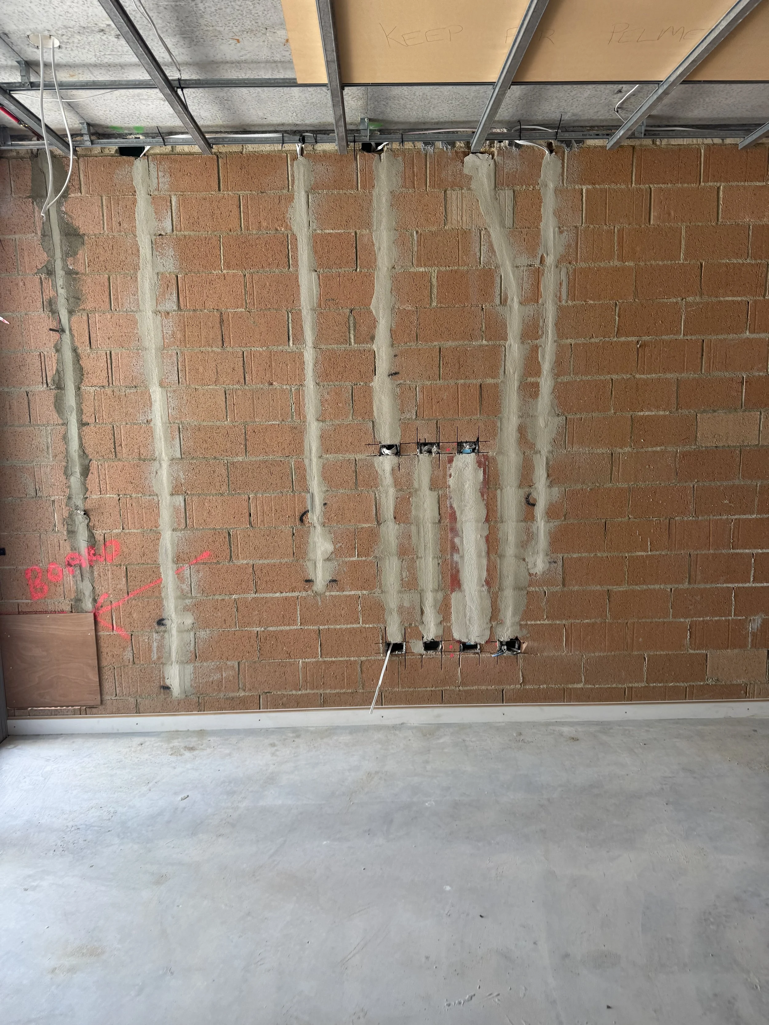Chased cabling: much more difficult to change later on.