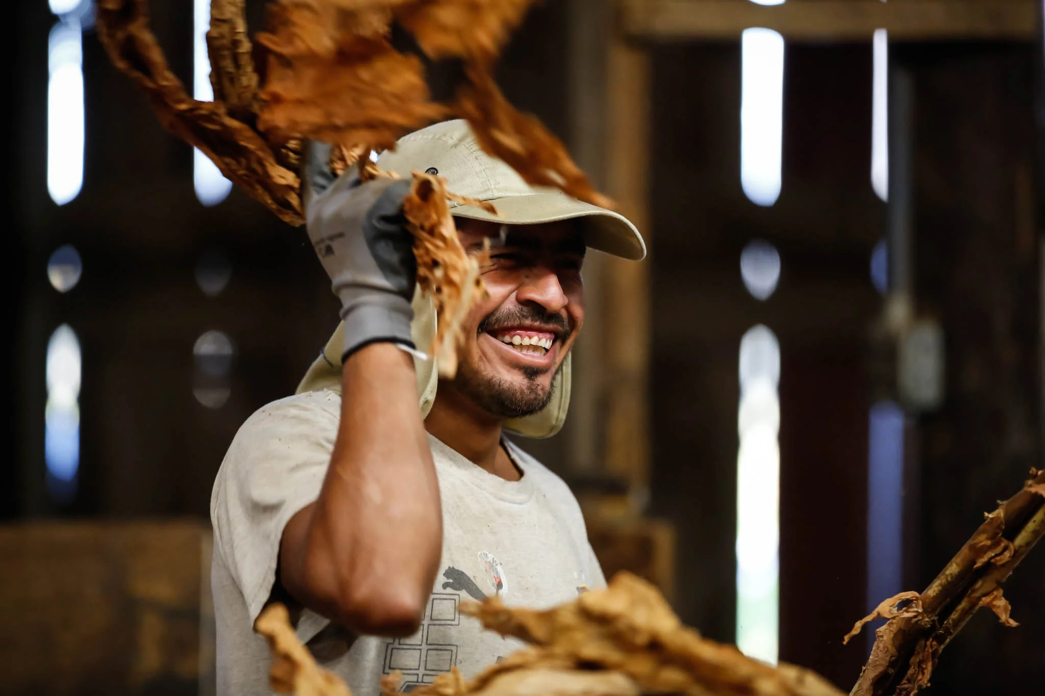 Javi Crúz, a 34-year-old migrant worker from Mexico, is proud to have a job in the U.S. "Working on this farm gives me an opportunity to give back to my family. Its hard to find this opporutnities back home," he says. 