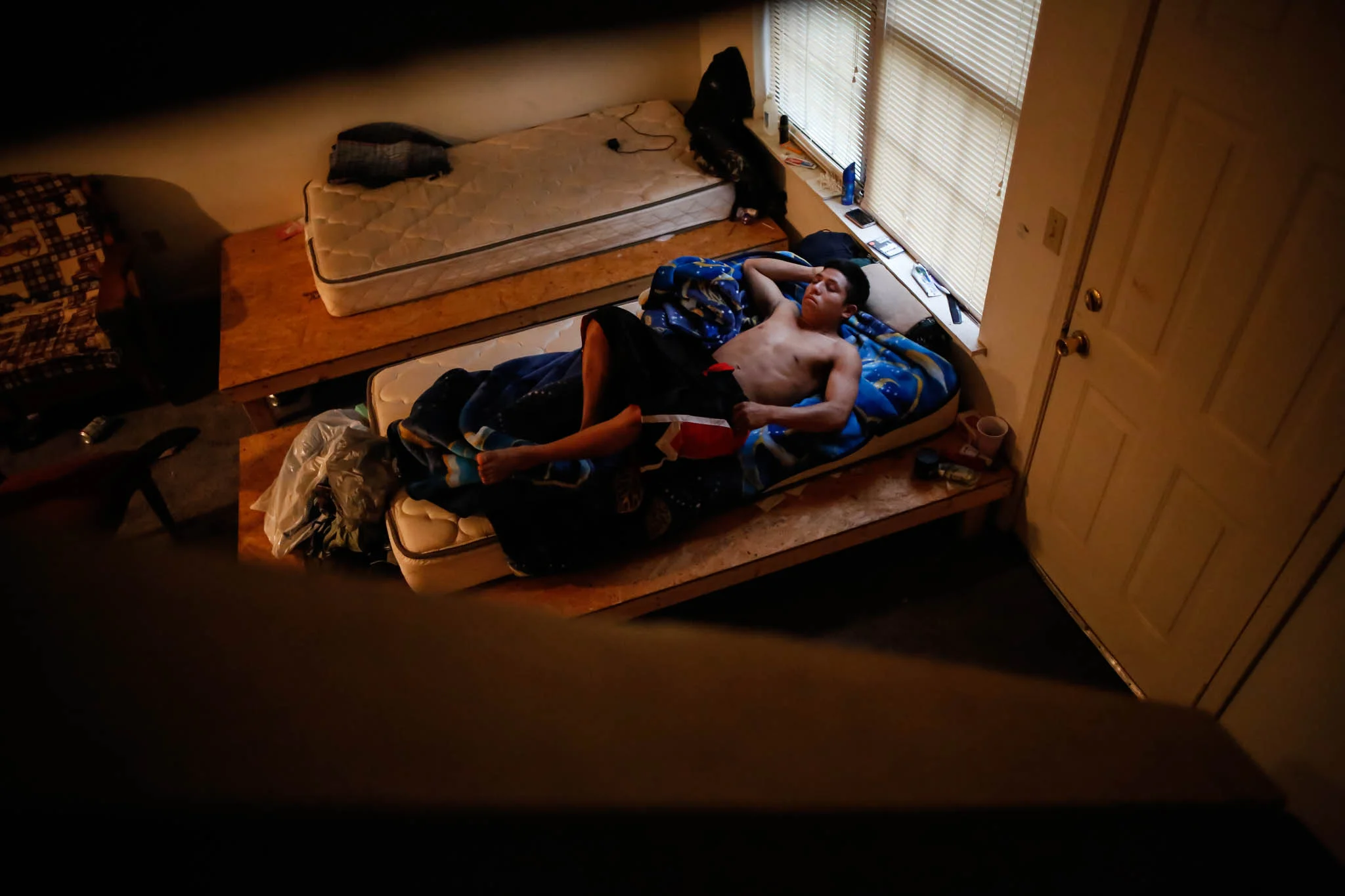 Up to 8 migrant workers will share a 1 bedroom apartment to help consolidate their income. 