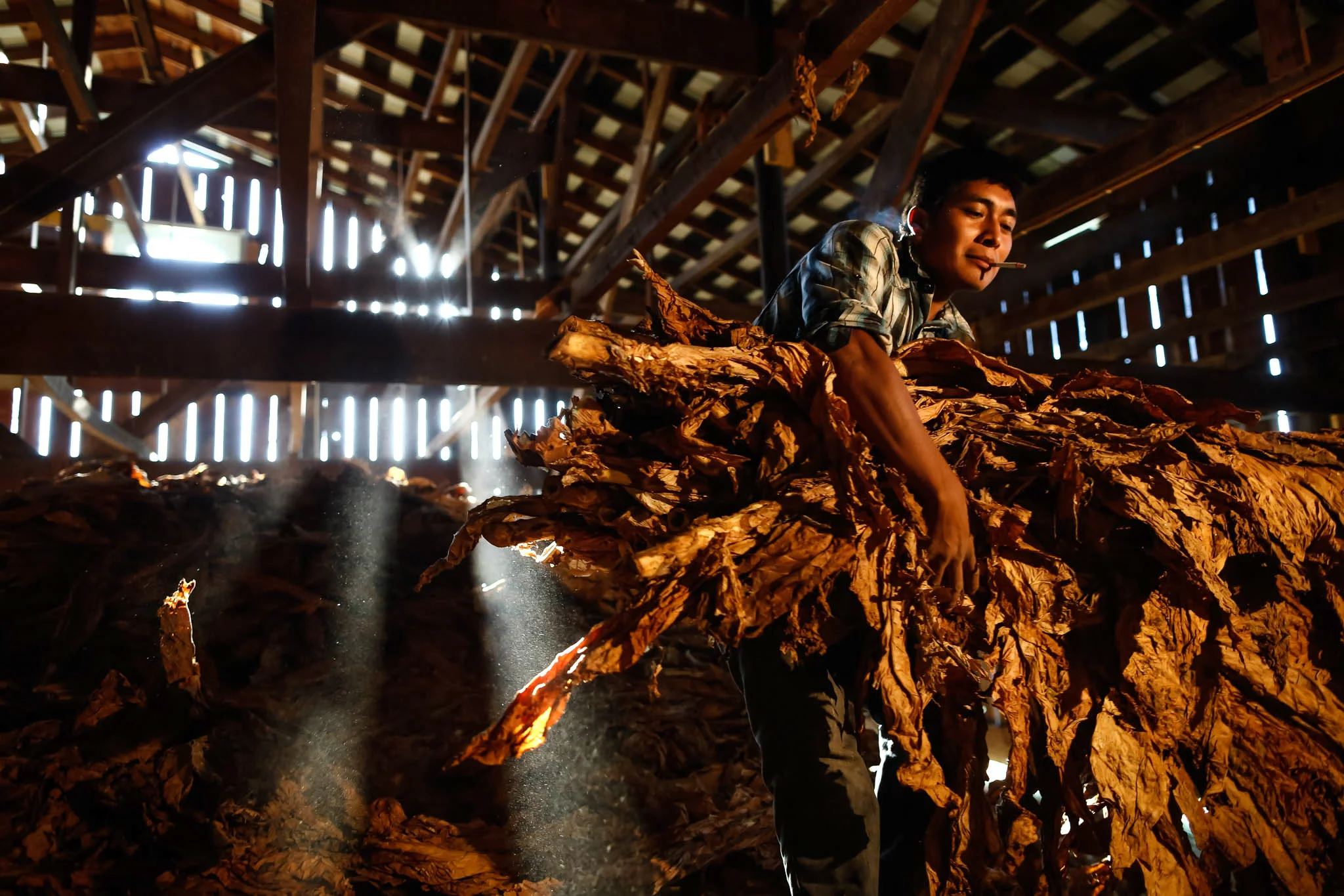 Migrant workers in Frankfort, Kentucky. Photo by Michael Cirlos studying under Rick Loomis at the Mountain Workshops in 2015.