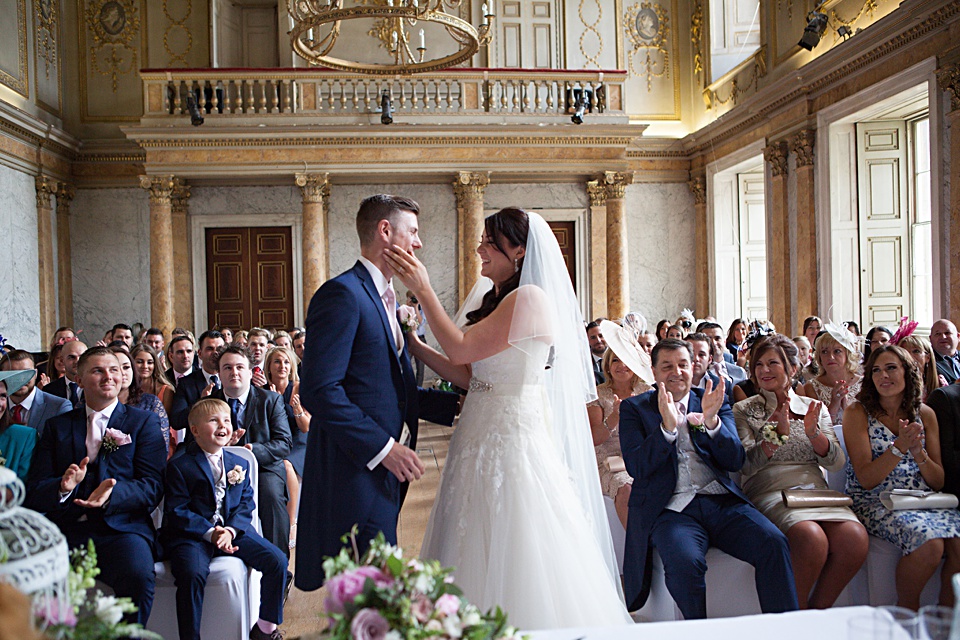 bride and groom, Kent wedding, cobham hall