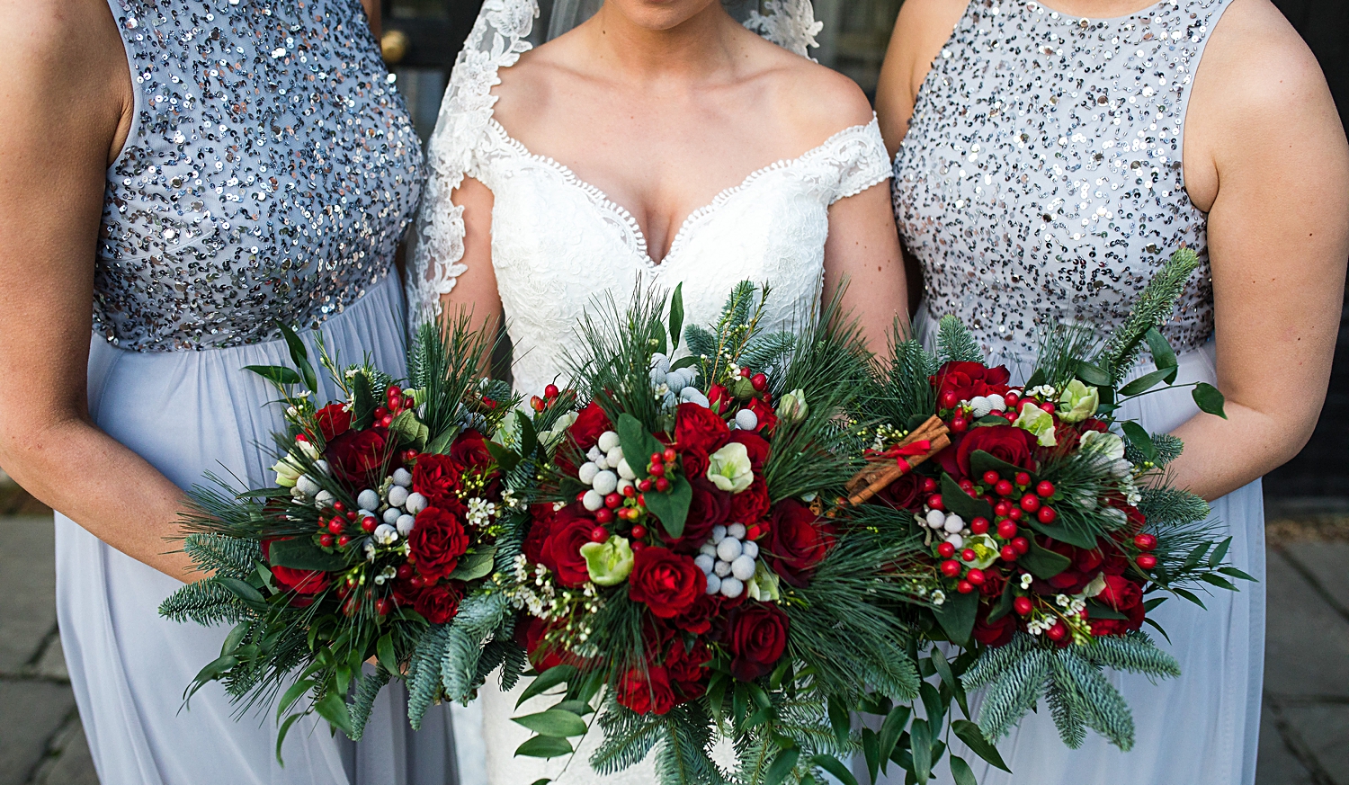 Bride and bridesmaids