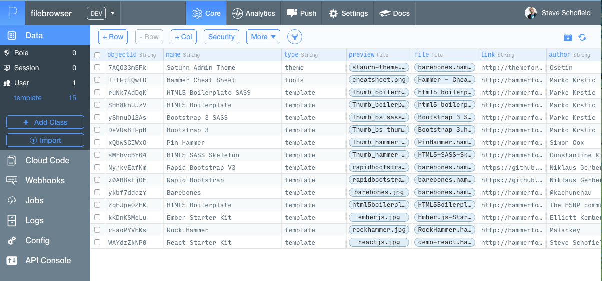 hammersources.getforge.io example data structure