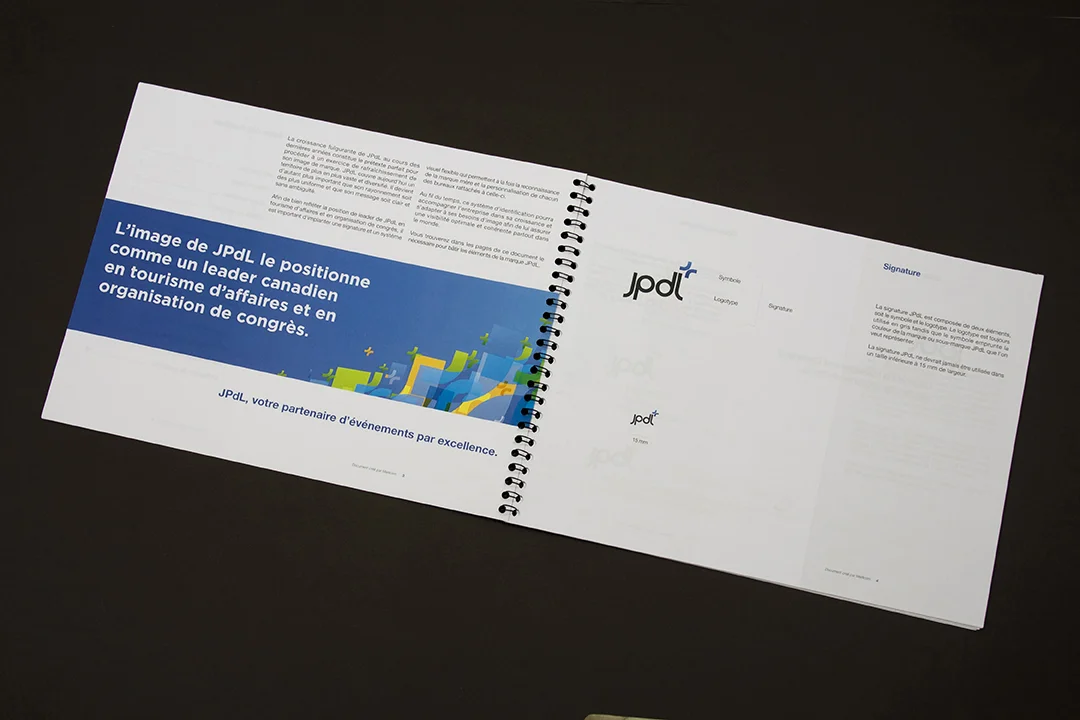  Image de marque, guide de normes et papeterie. Imprimé. 