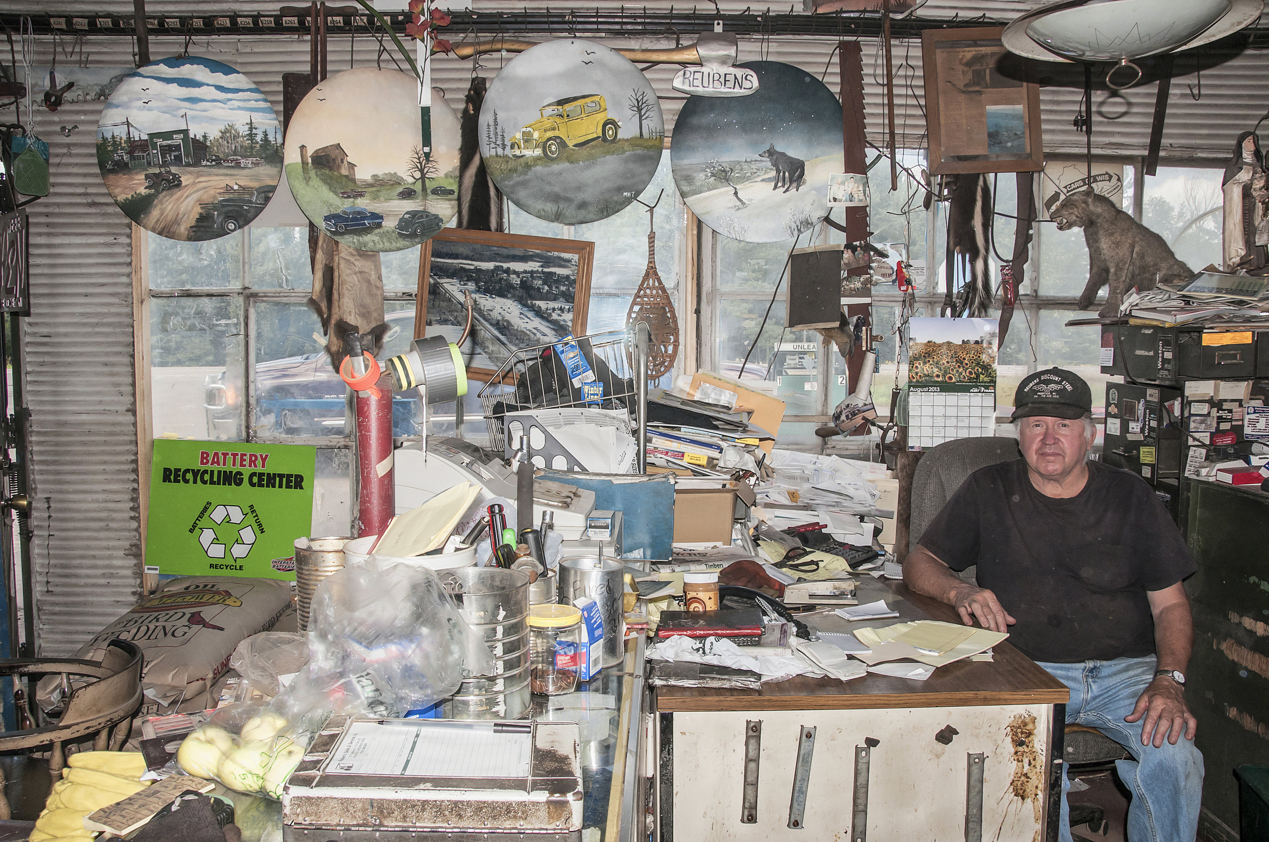 IN HIS OFFICE