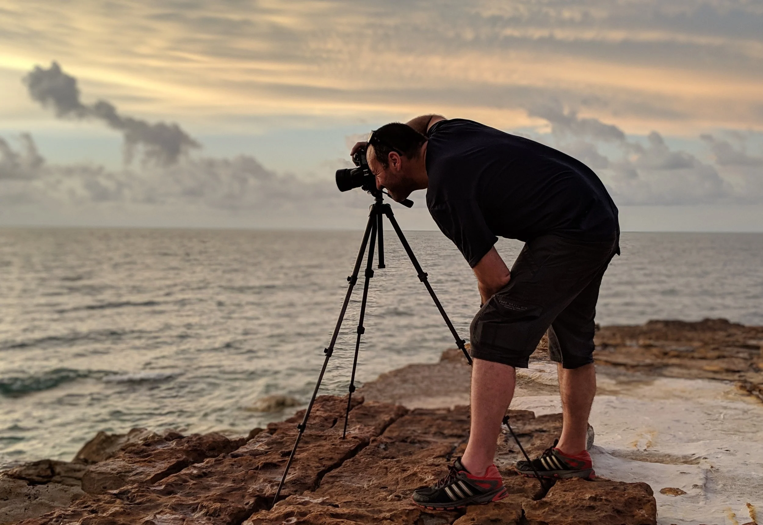 Mark photographing Darwin’s famous Nightcliff Foreshore. Again taken on a Google Pixel 3 XL. Notice how the background blur is intermittent between the tripod legs - one of the downsides of software optimisation.