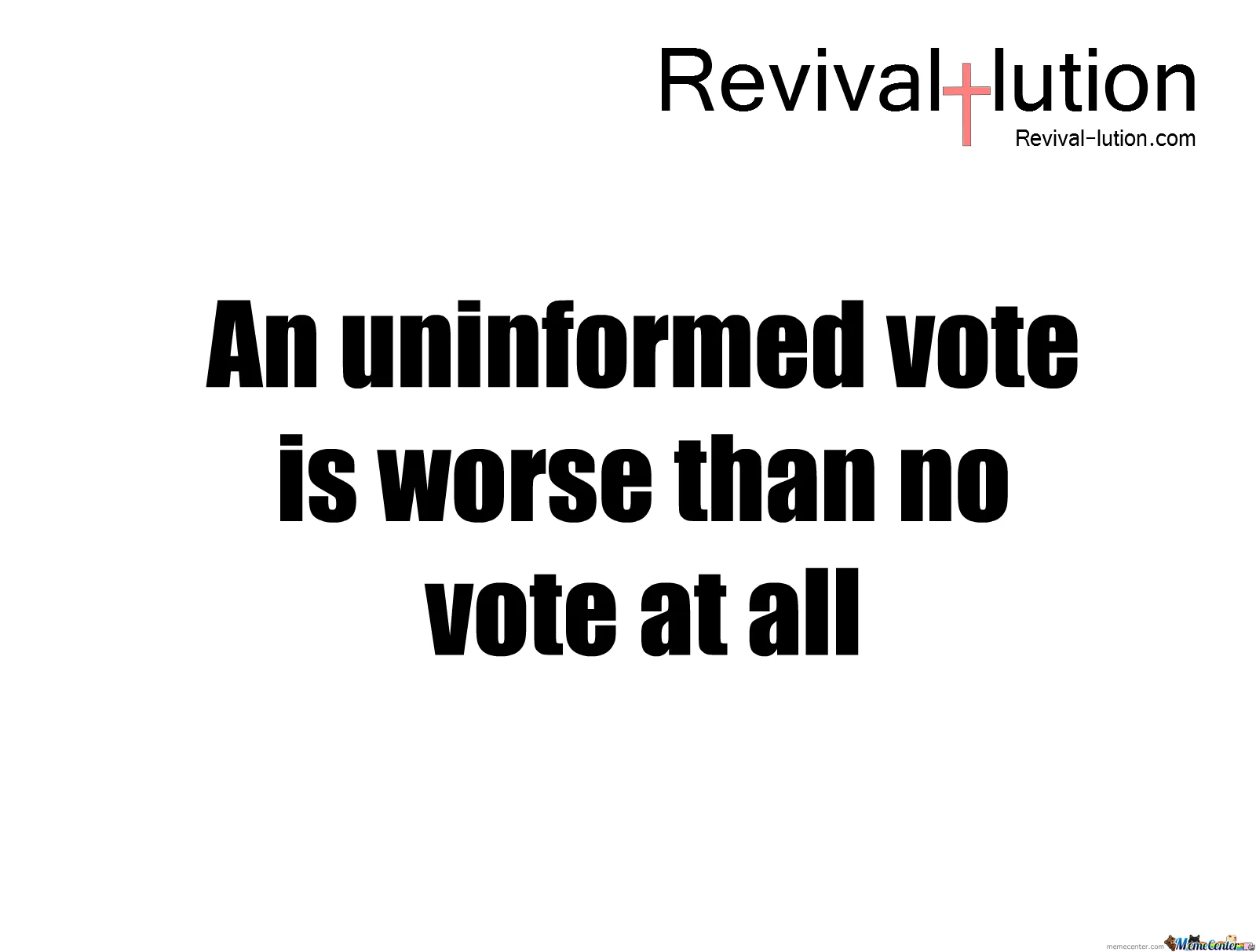 Uninformed vote