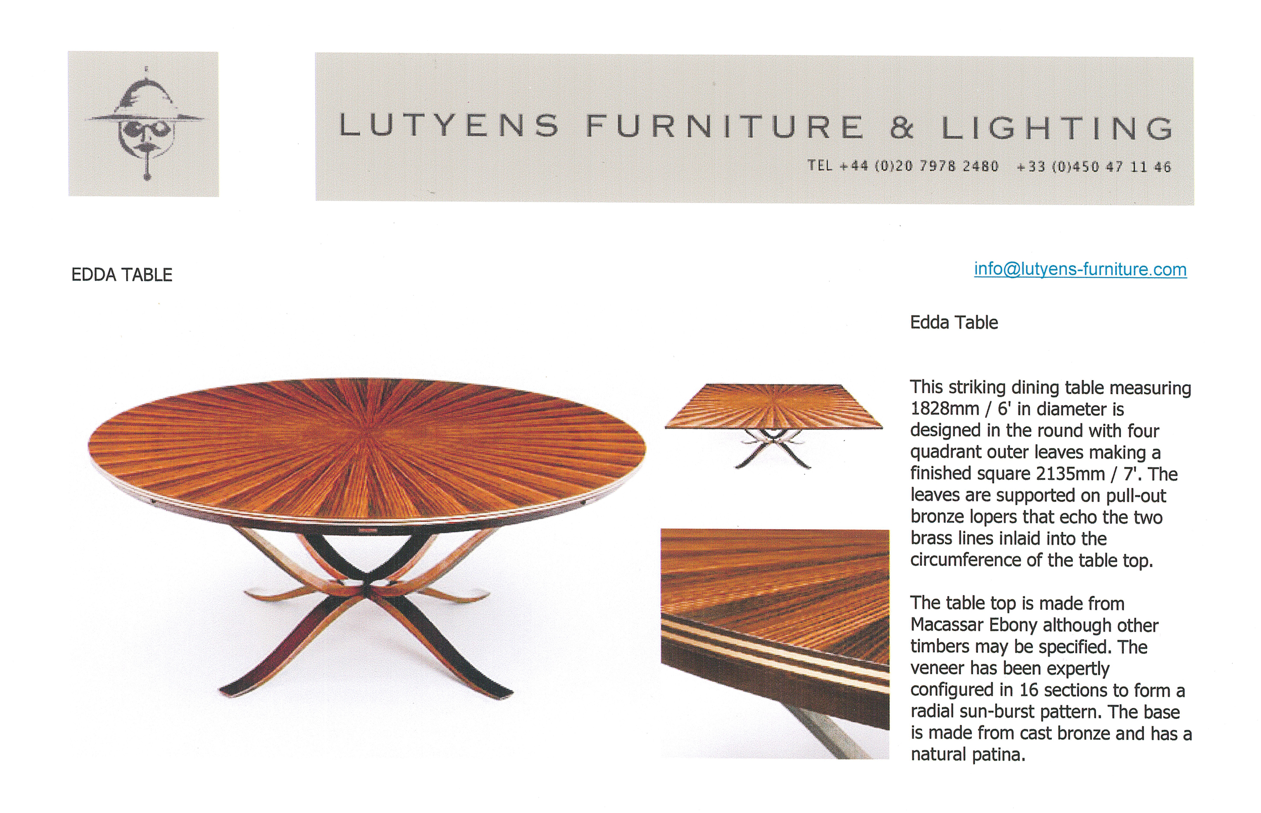 LUTYENS FURNITURE & LIGHTING