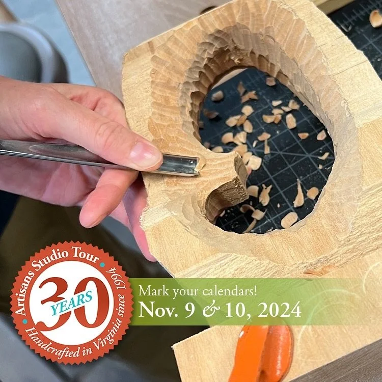 Demo schedule
Charlottesville Cluster: STUDIO 9-20

Studio #9:
Laura Vik will demonstrate &ldquo;stitching&rdquo; with clay | throughout Sat. &amp; Sun.
 
Studio # 12:
City Clay will have clay sculpture visitors can work on | throughout Sat. &amp; Su