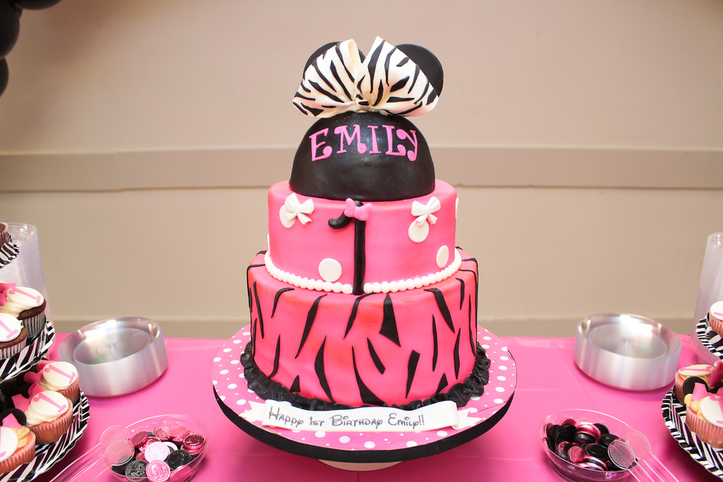 Pink Zebra Mouse Cake