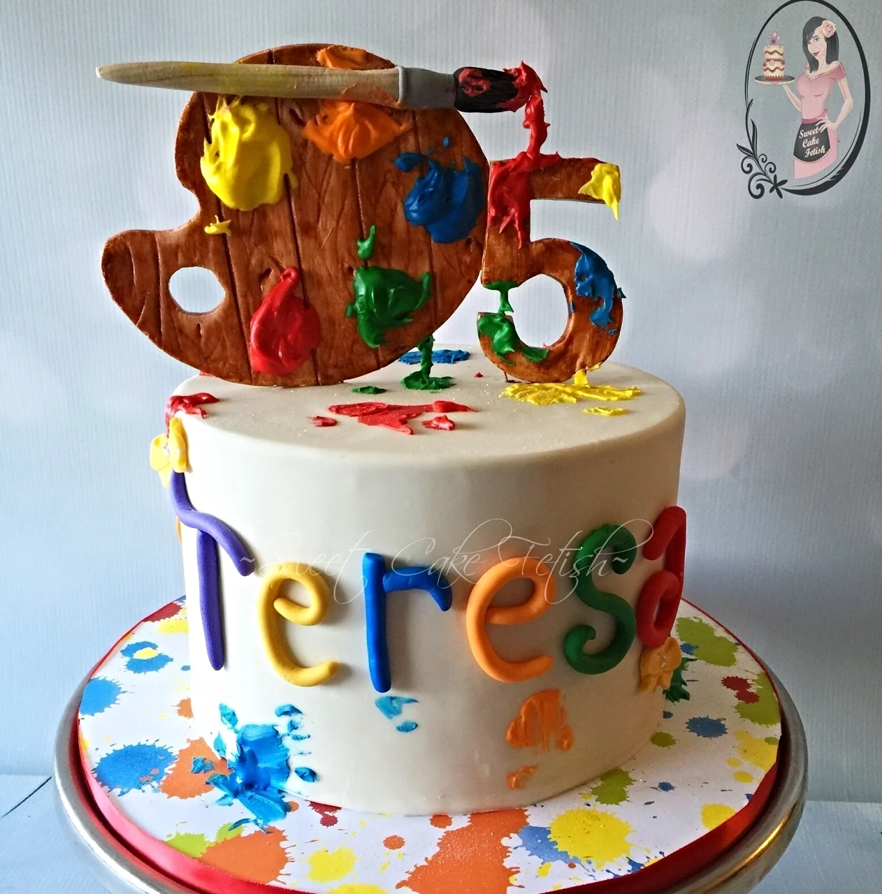 Paint Theme Cake