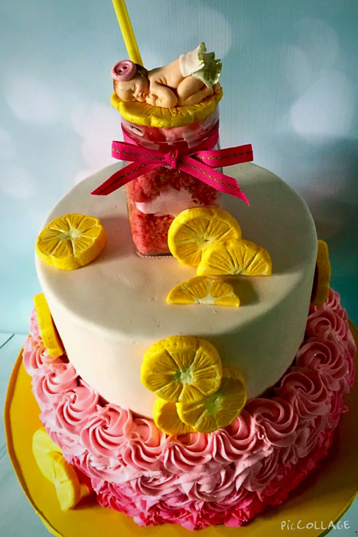 pink lemonade themed baby shower