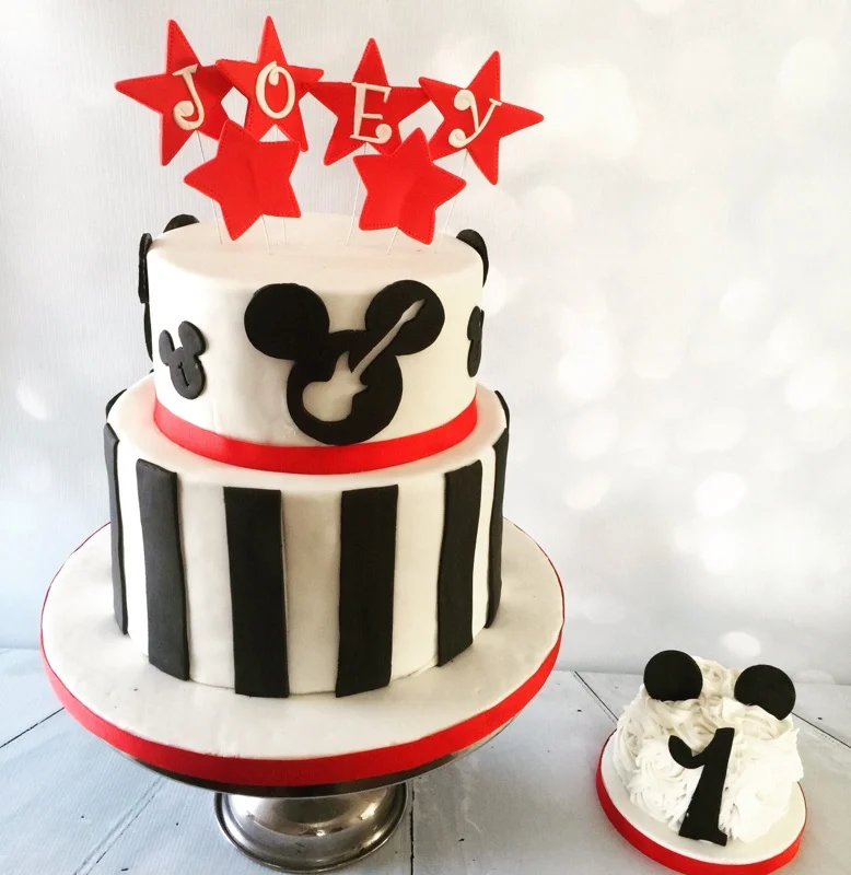 Rocking Mickey Cake and Smash Cake