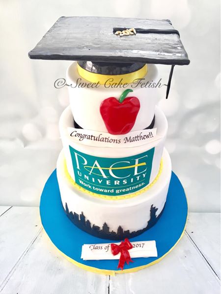 Pace University graduation cake
