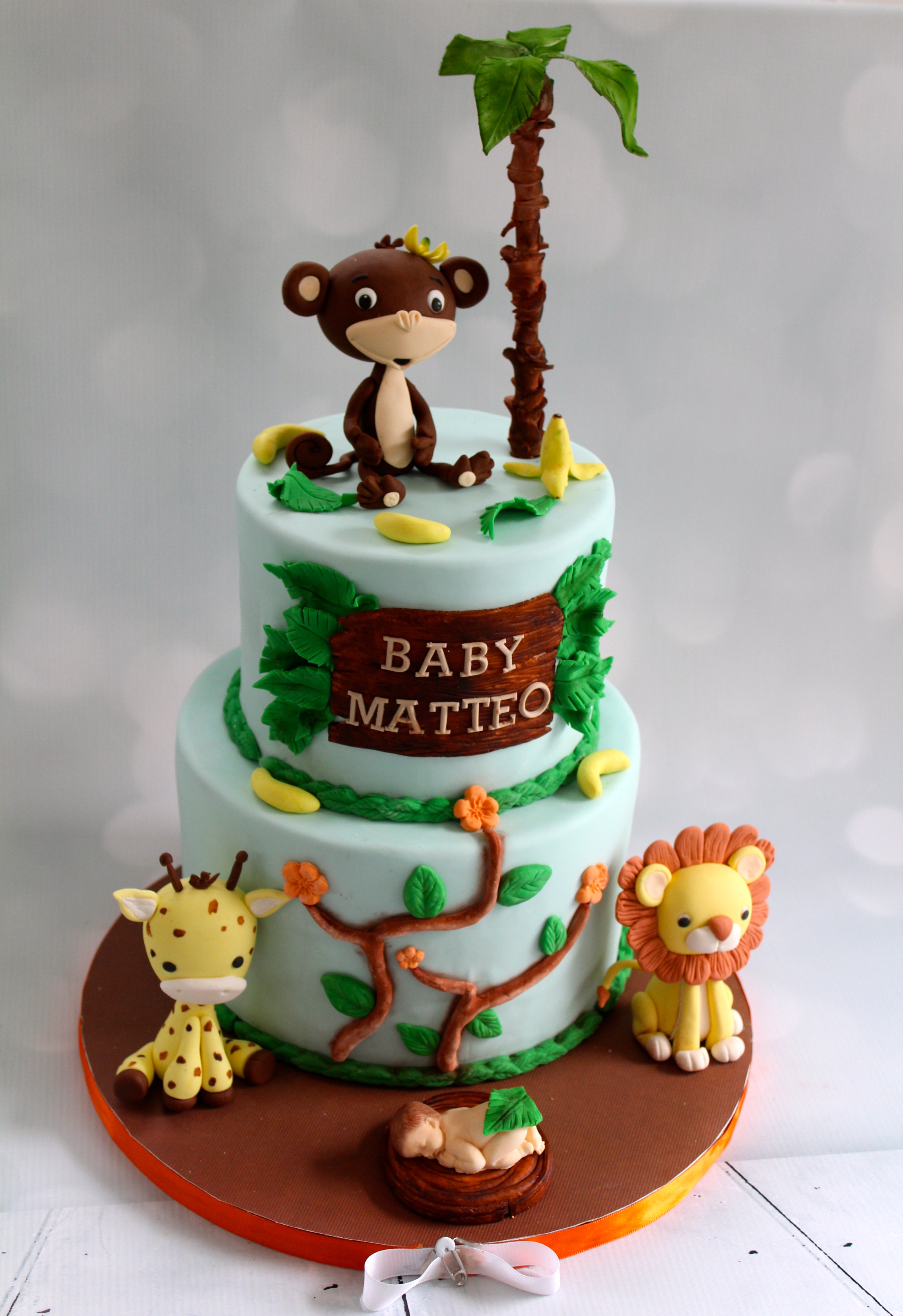 Safari Theme Baby Shower Cake