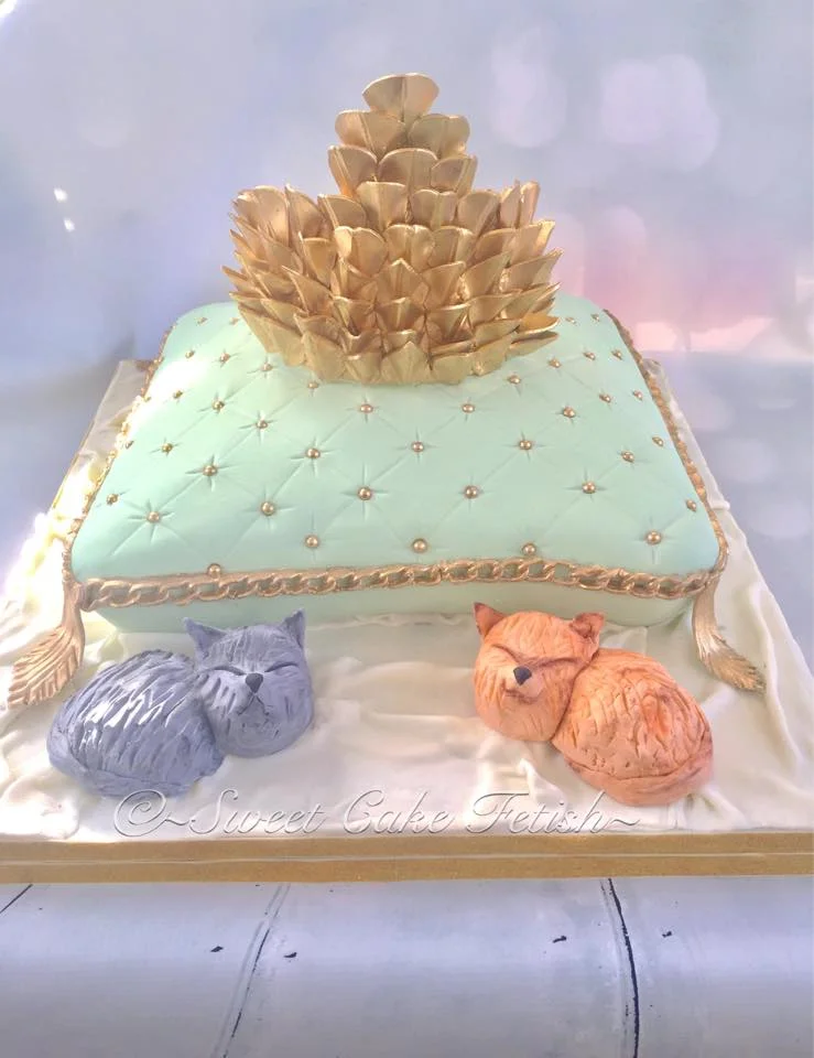 Dragon Princess Baby Shower Cake