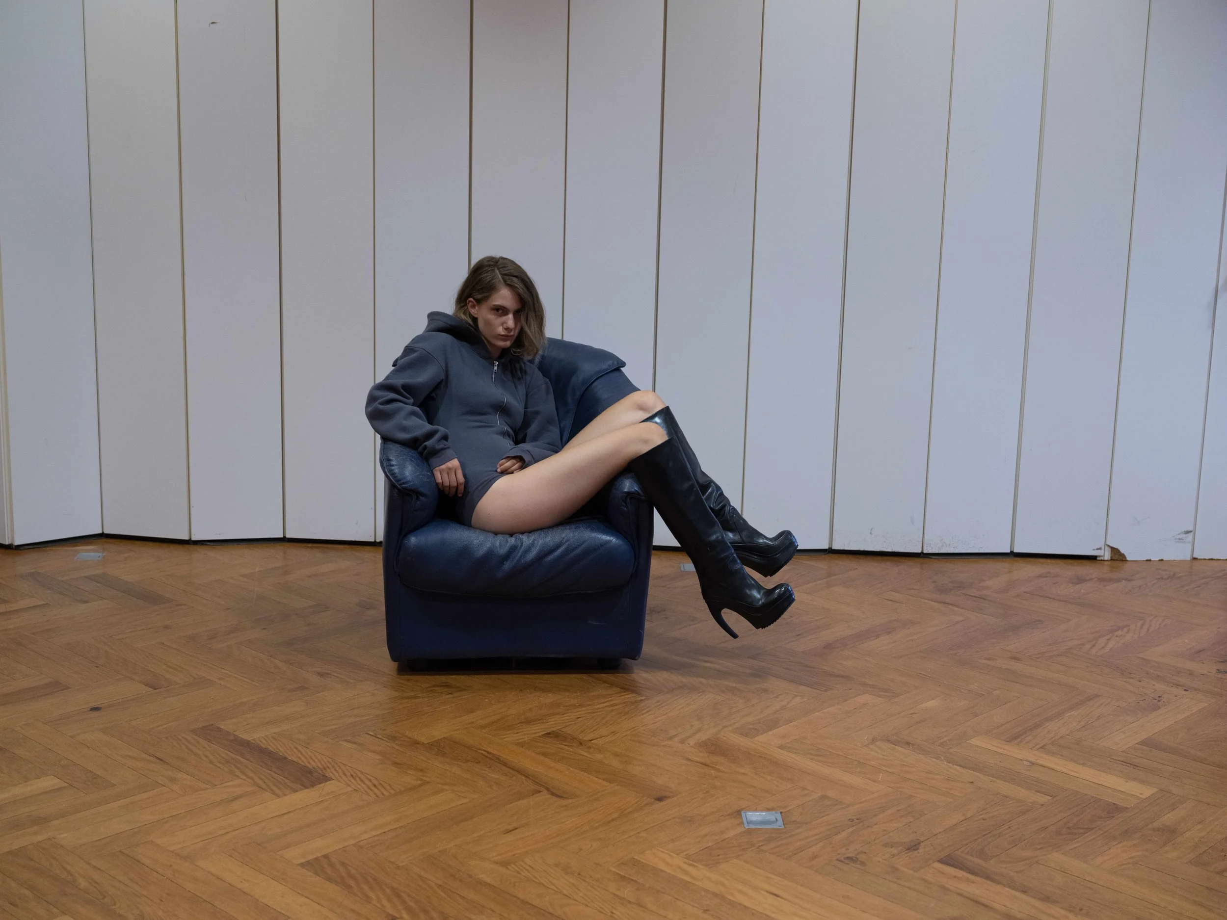 Zip Hoodie Bodysuit in Black | Sia Arnika AW25 — Sia Arnika