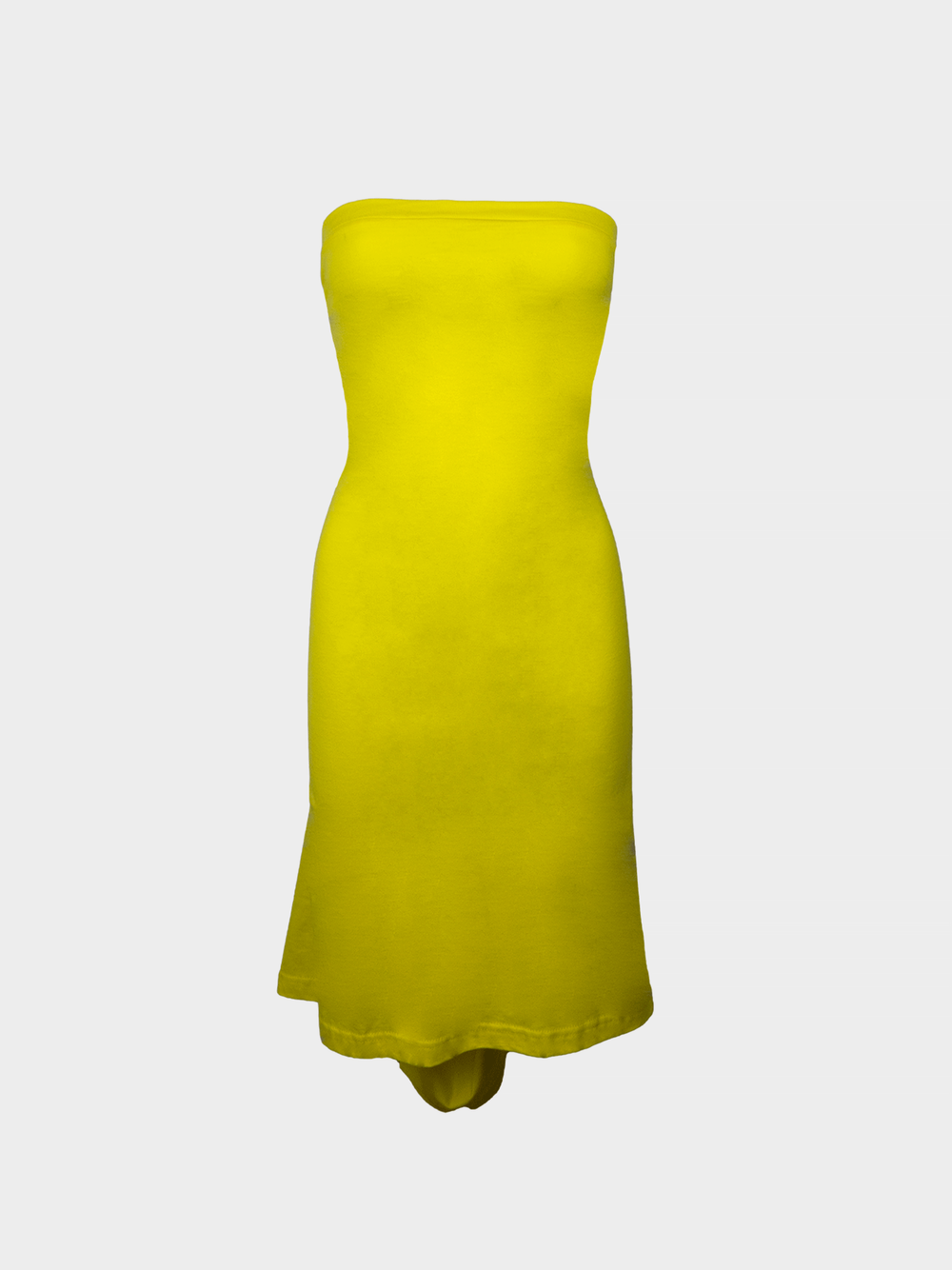 Strapless Draped Jersey Dress in Yellow | Sia Arnika AW25  Sia Arnika
