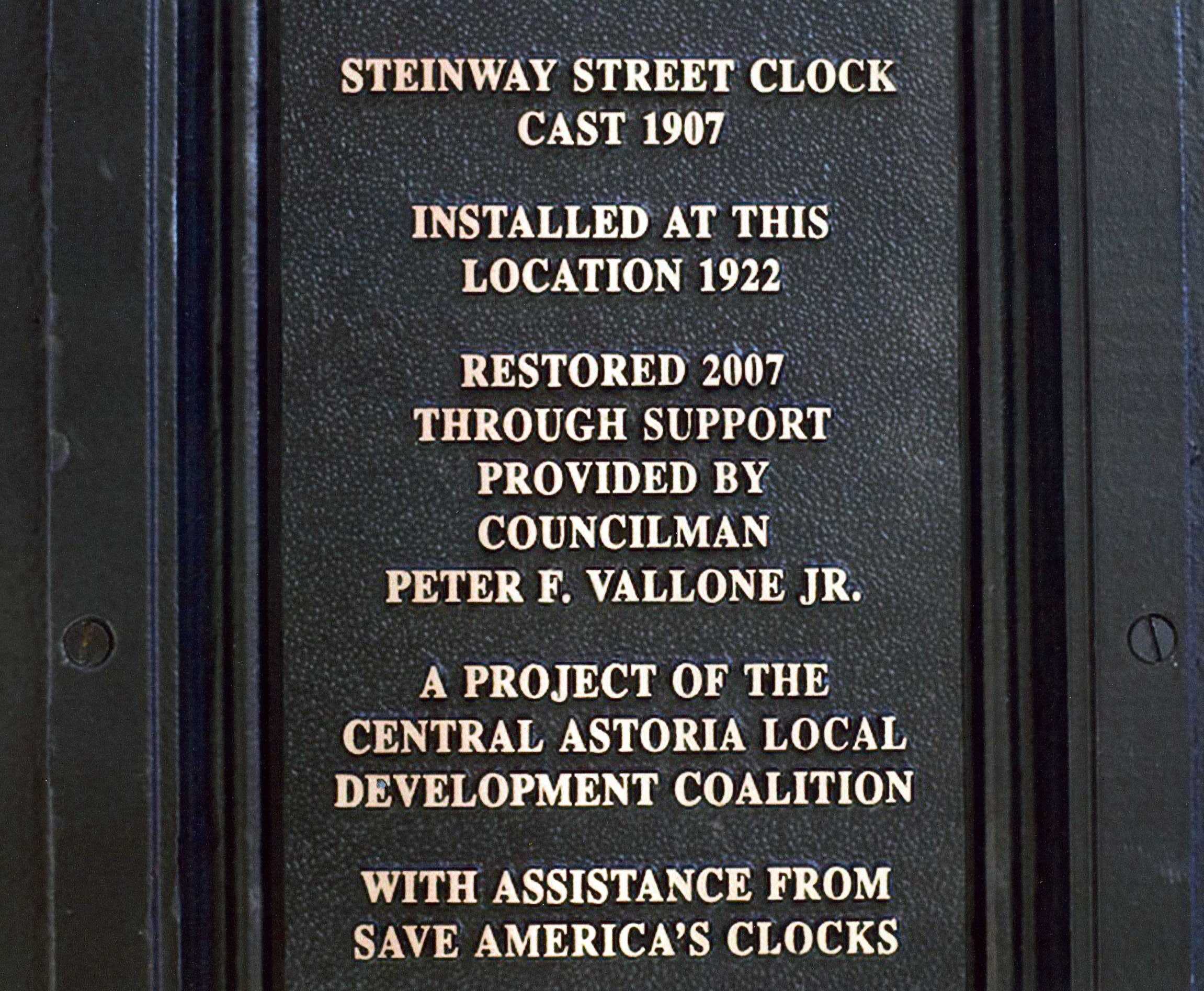 Steinway Clock, Queens NY