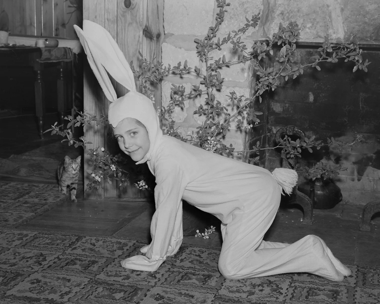 Mrs. Linn Children in Rabbits Suits – April 21, 1950
